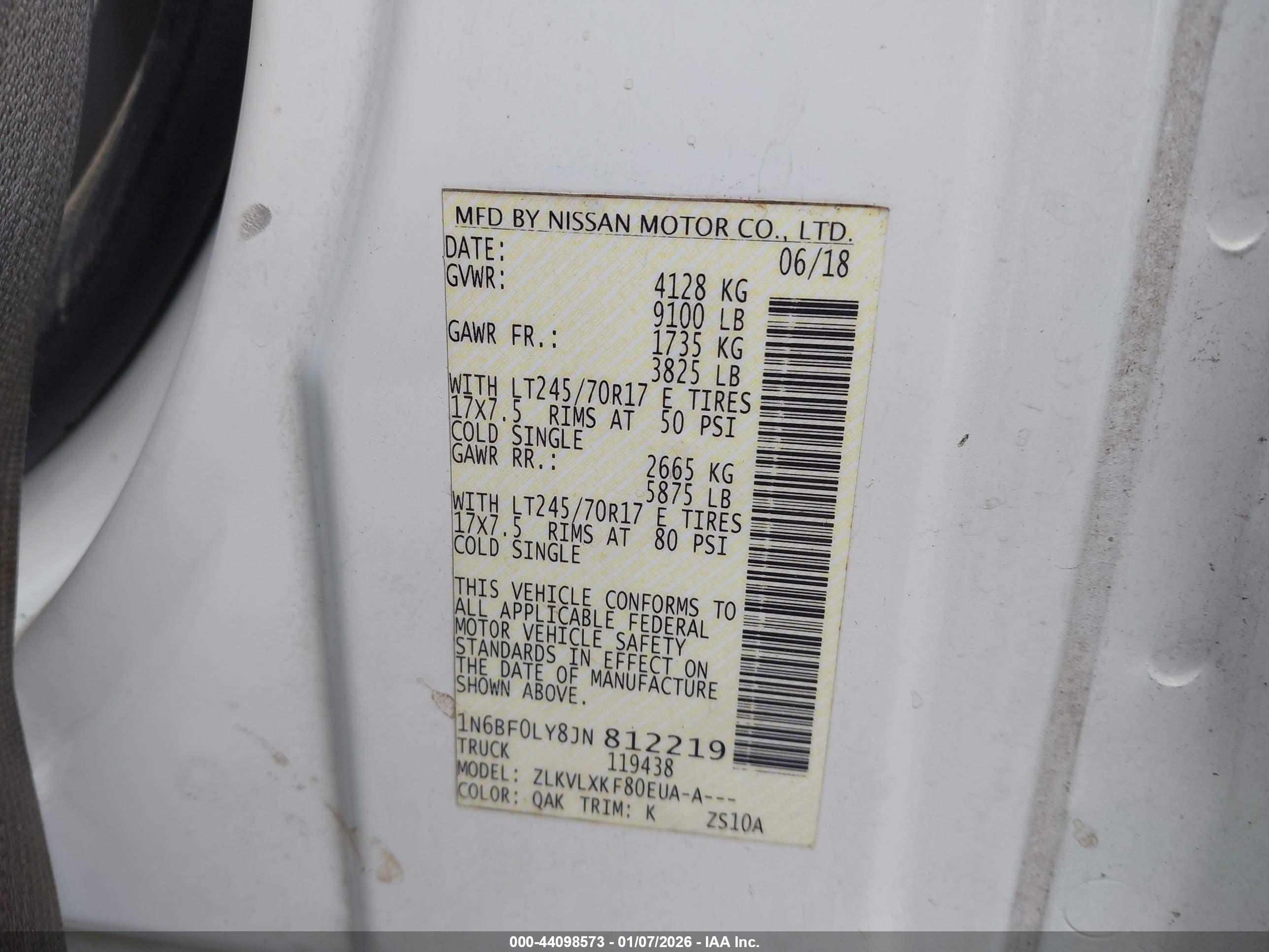 NISSAN NV image 9