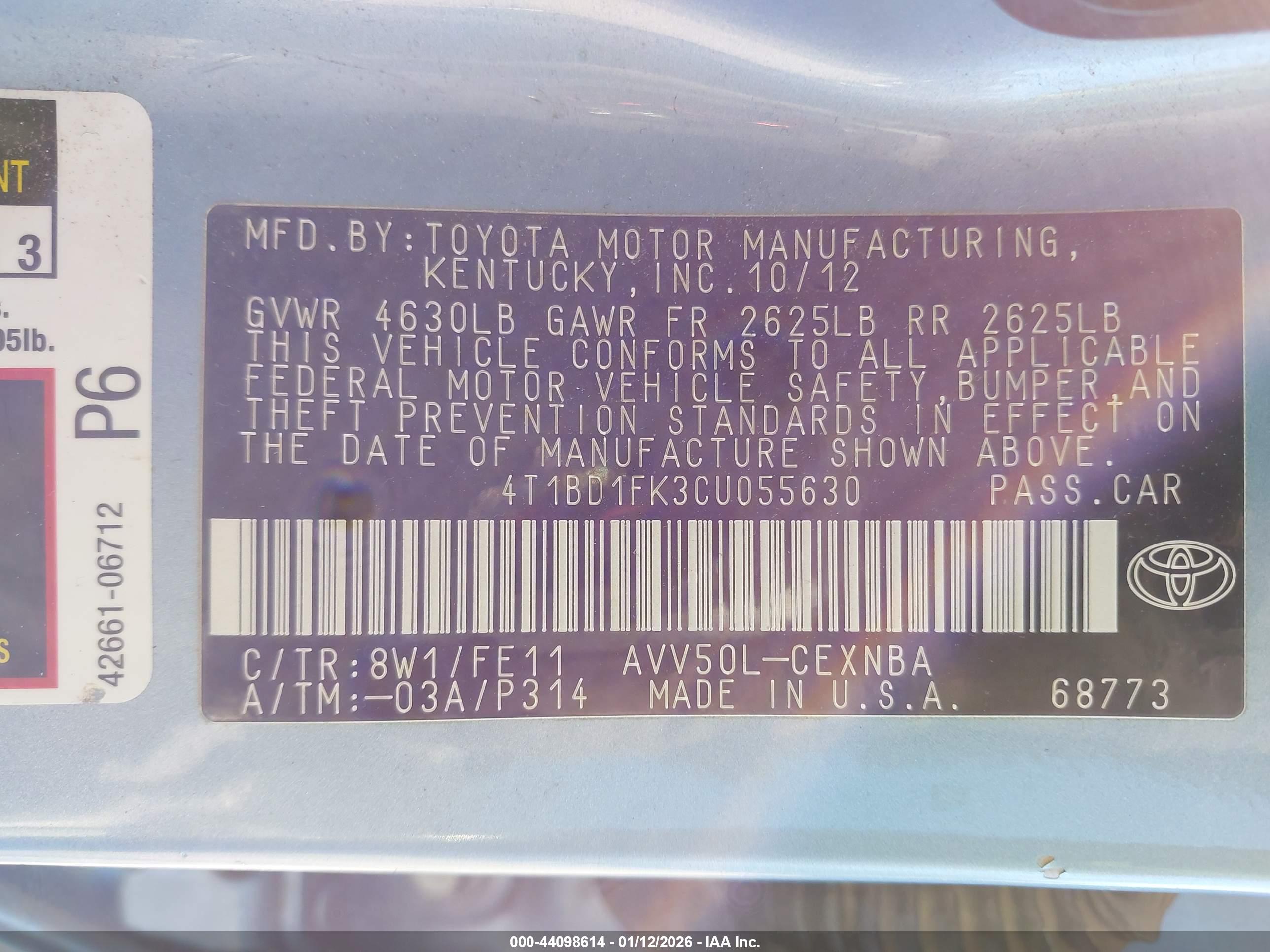 TOYOTA CAMRY image 9