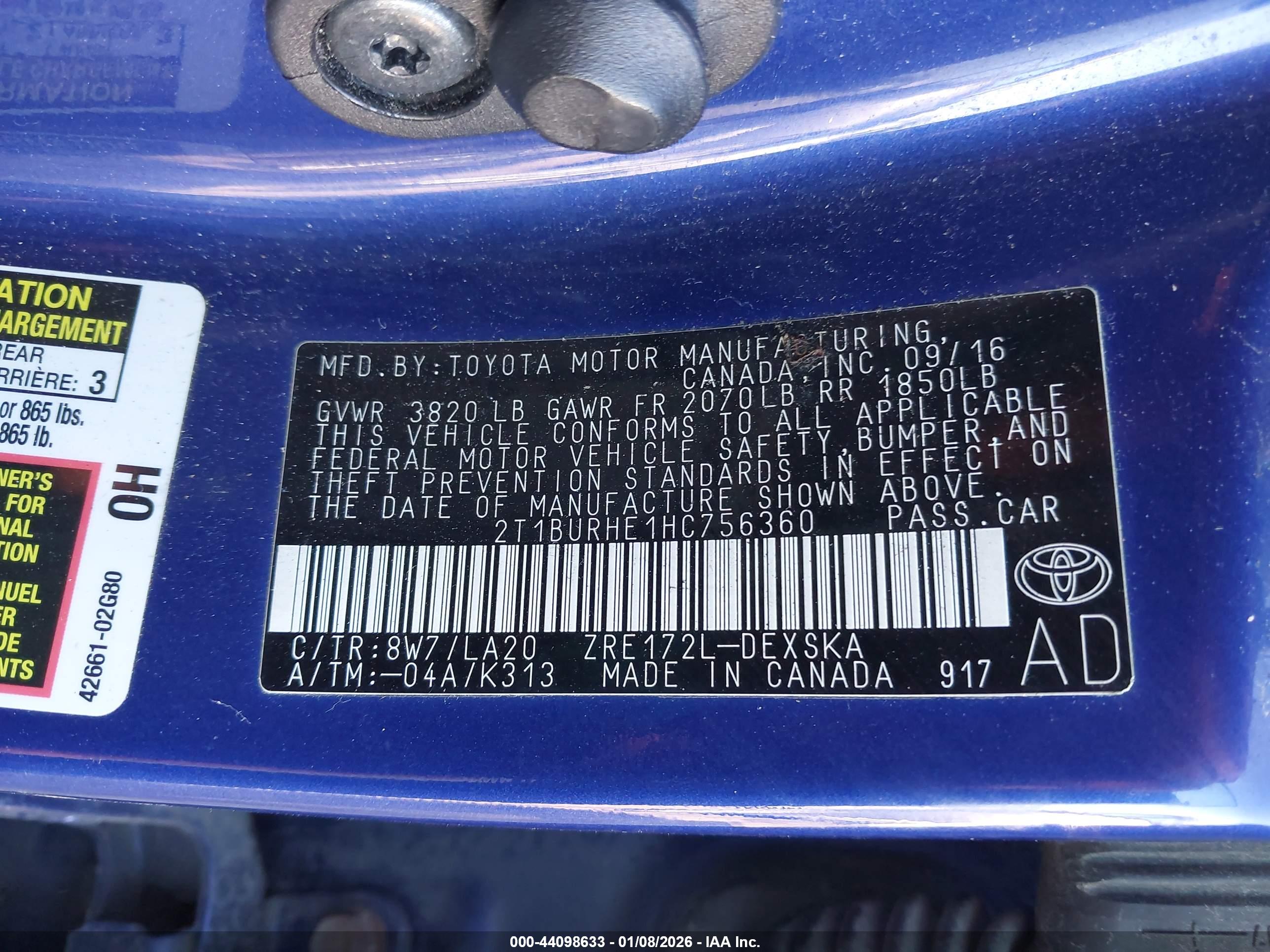 TOYOTA COROLLA image 9
