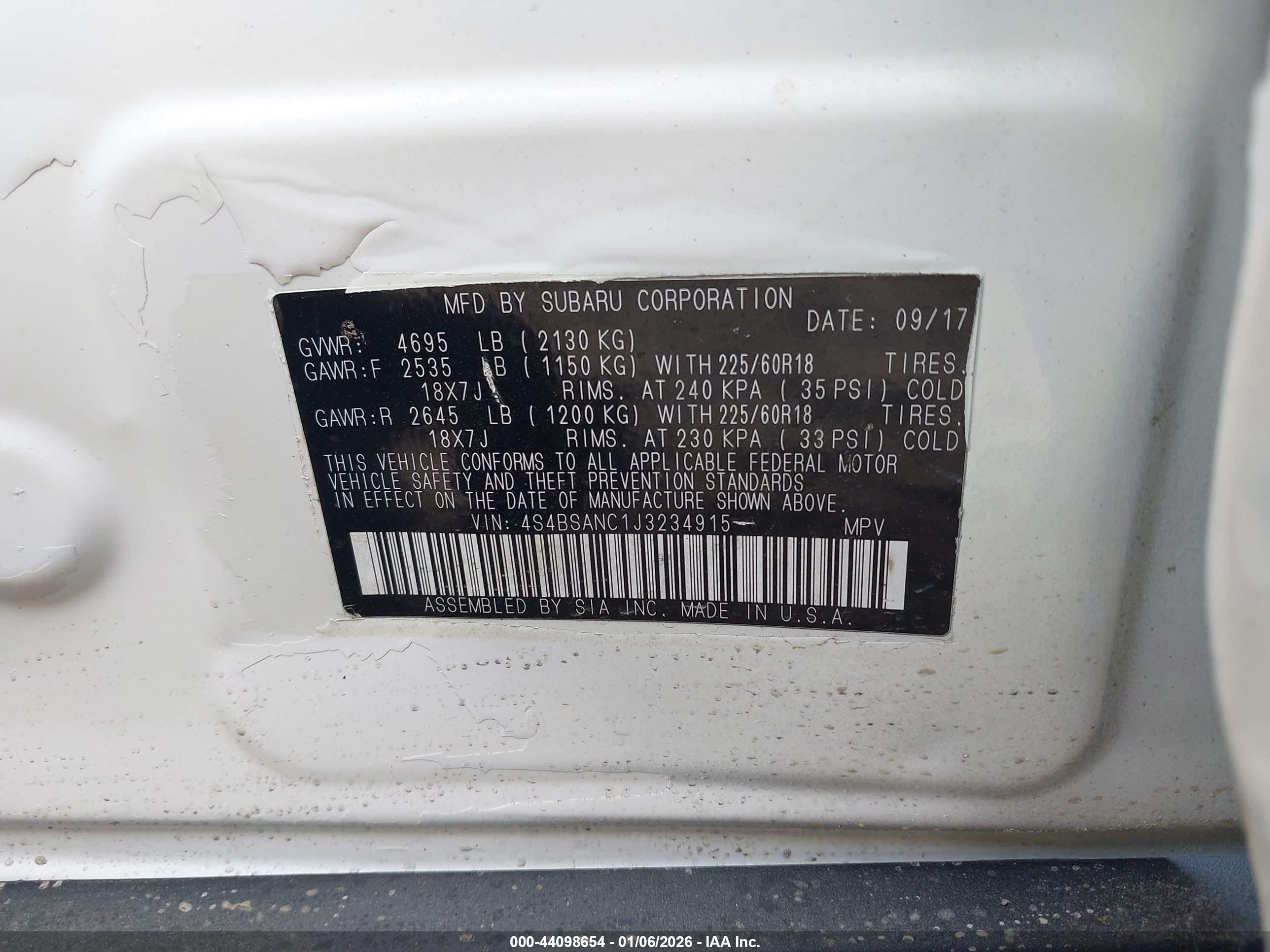 SUBARU OUTBACK image 9