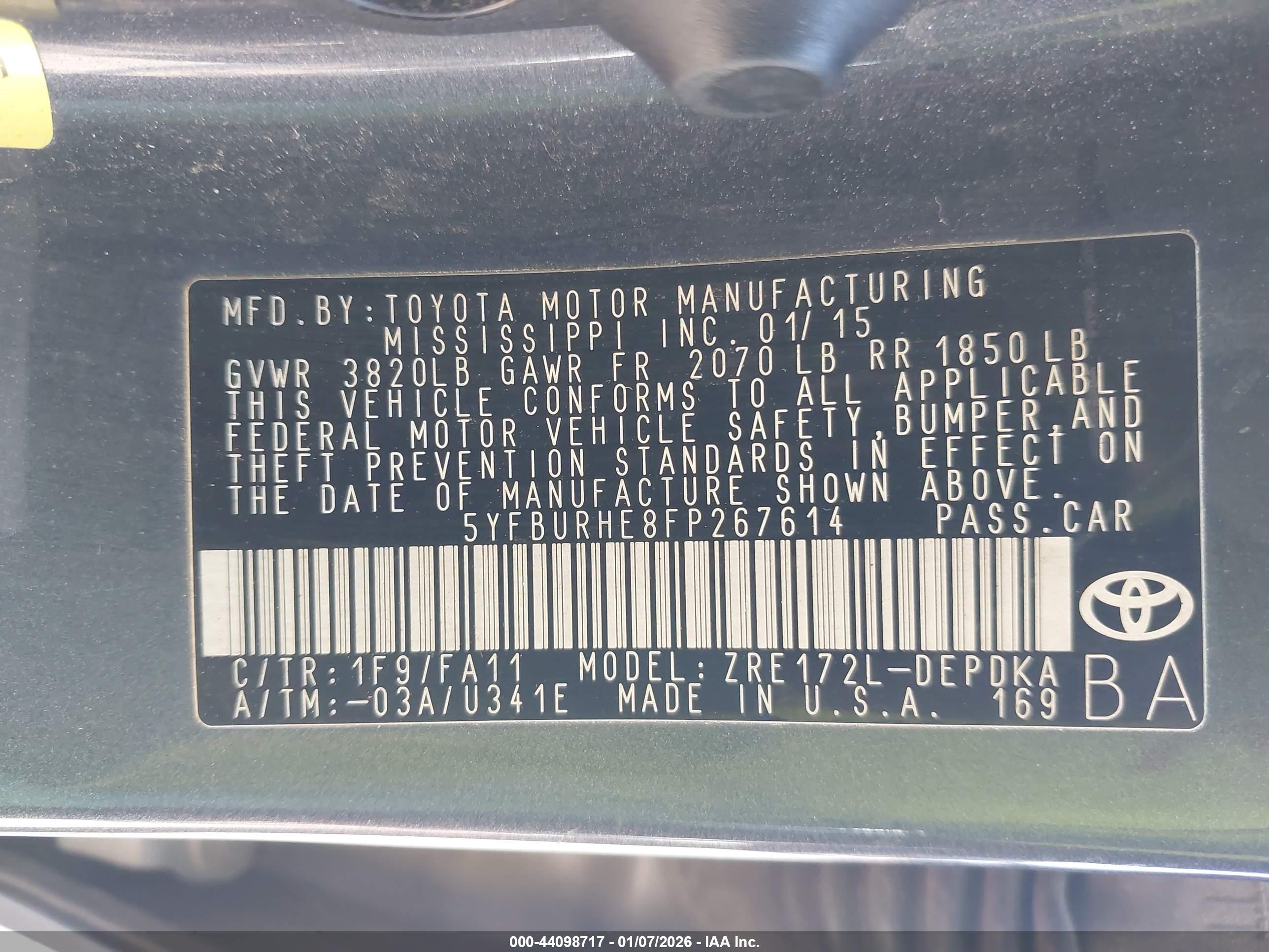 TOYOTA COROLLA image 9