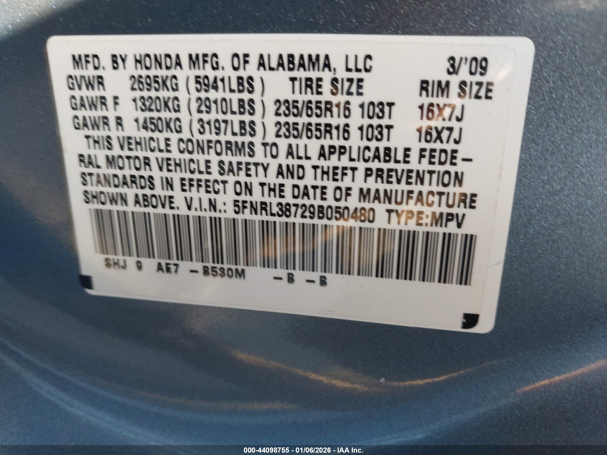 HONDA ODYSSEY image 9