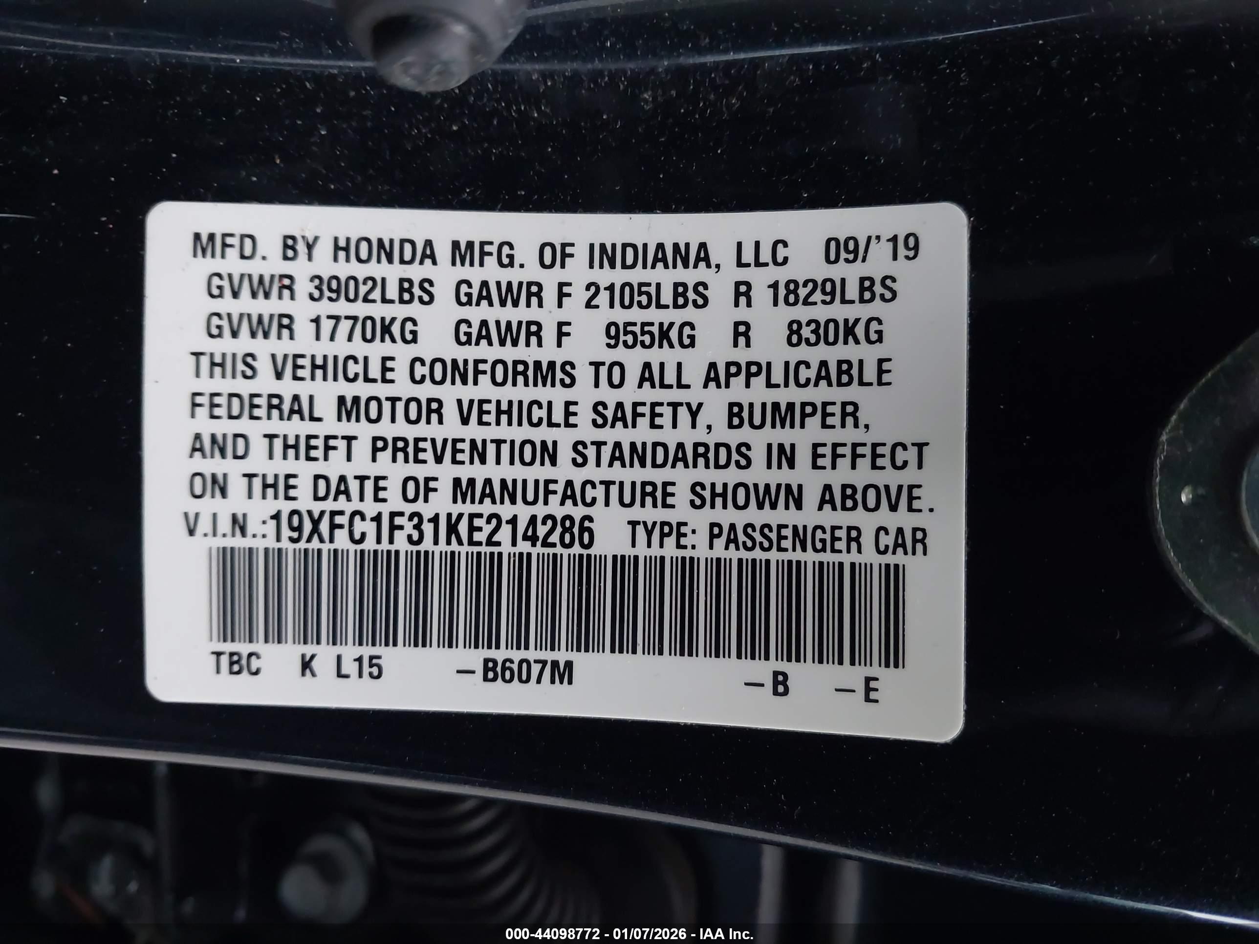 HONDA CIVIC image 9