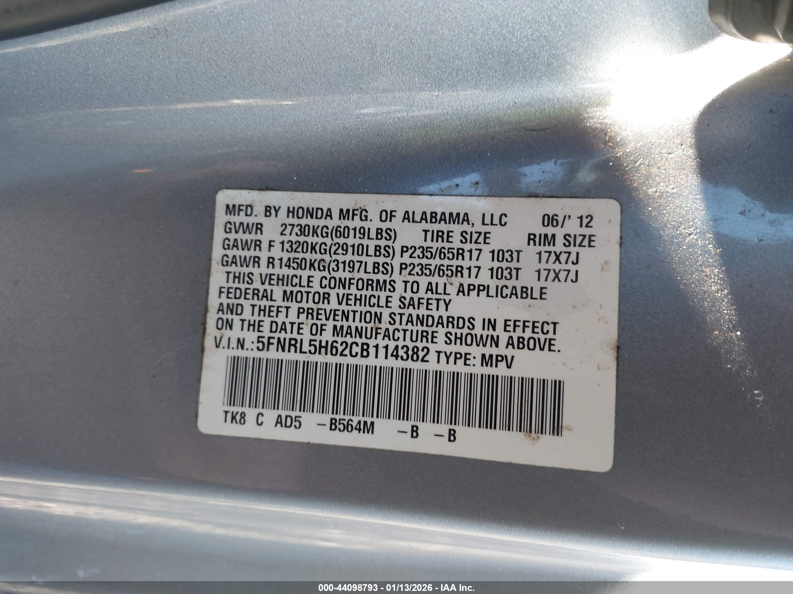 HONDA ODYSSEY image 9