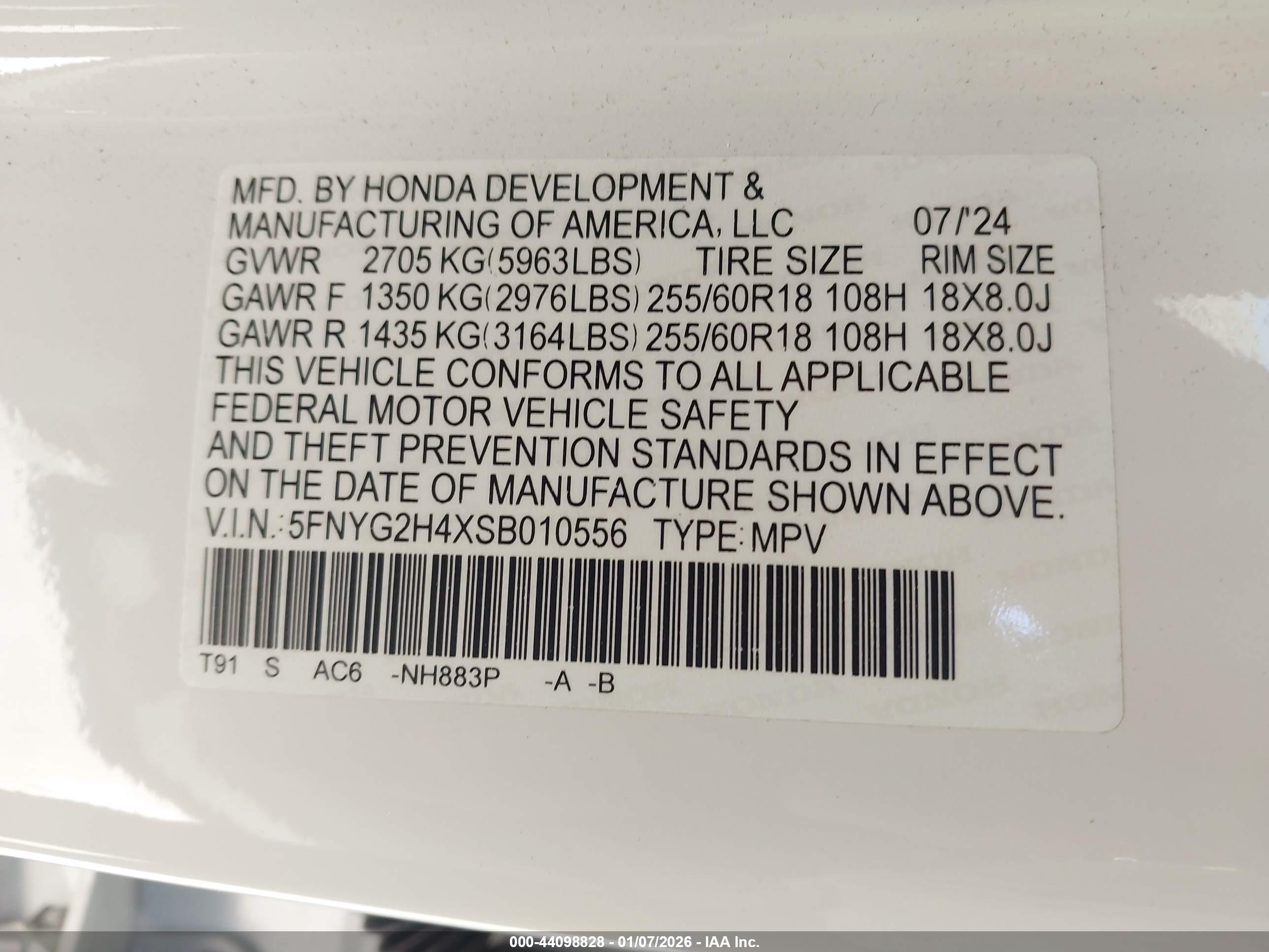 HONDA PILOT image 9
