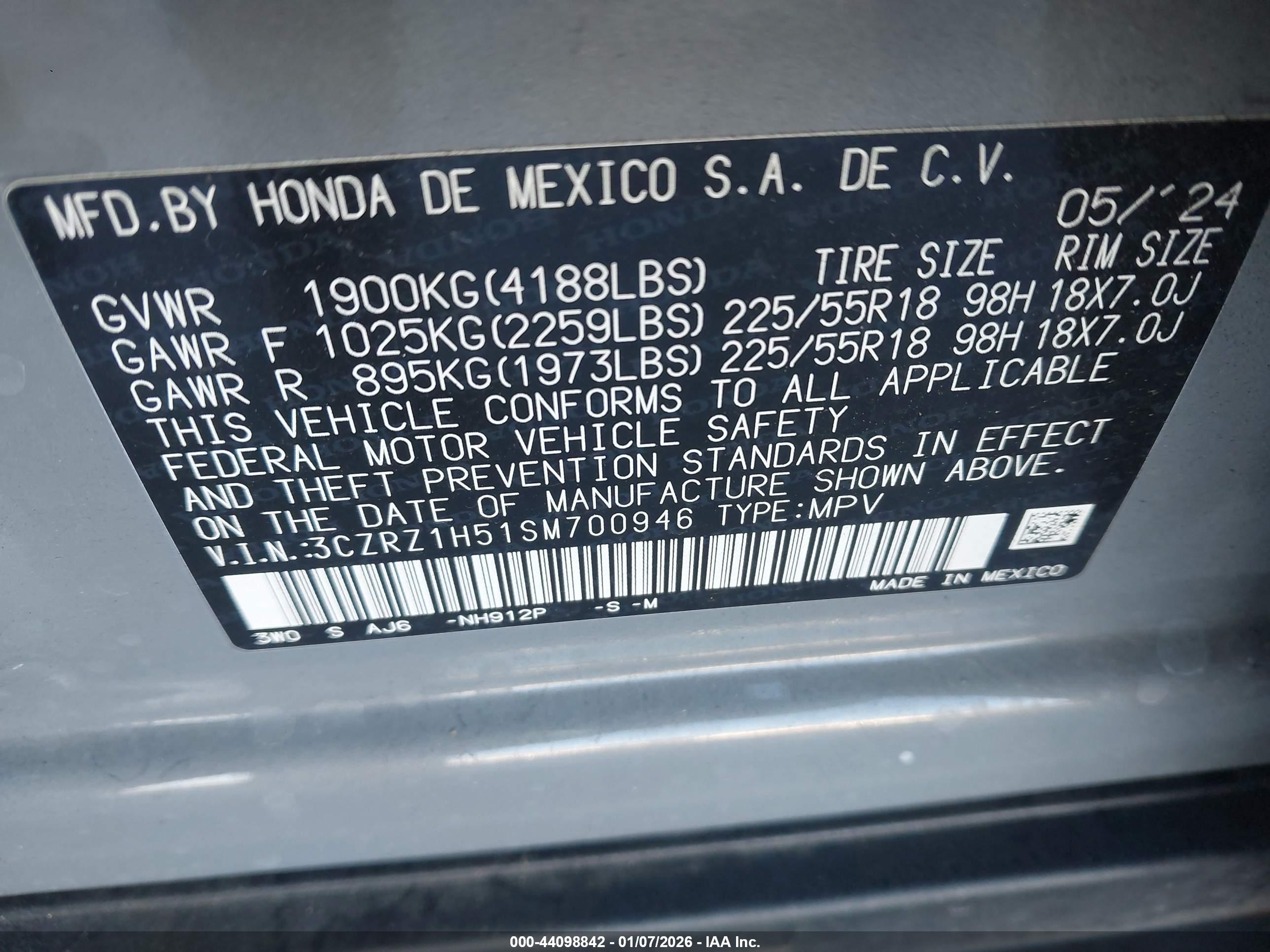 HONDA HR-V image 9