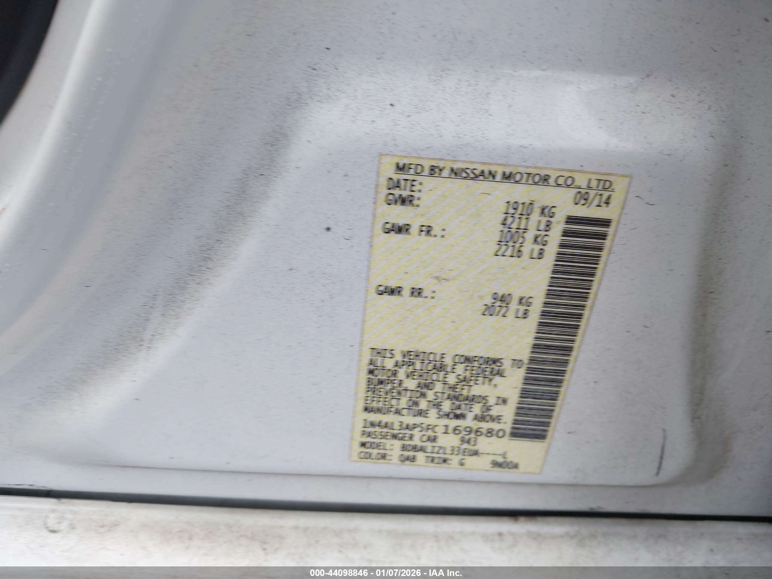 NISSAN ALTIMA image 9