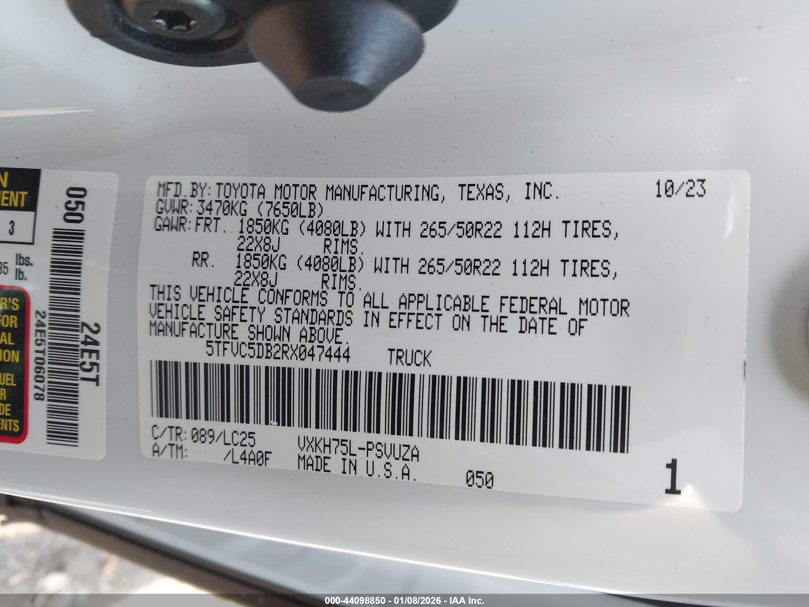 TOYOTA TUNDRA image 9