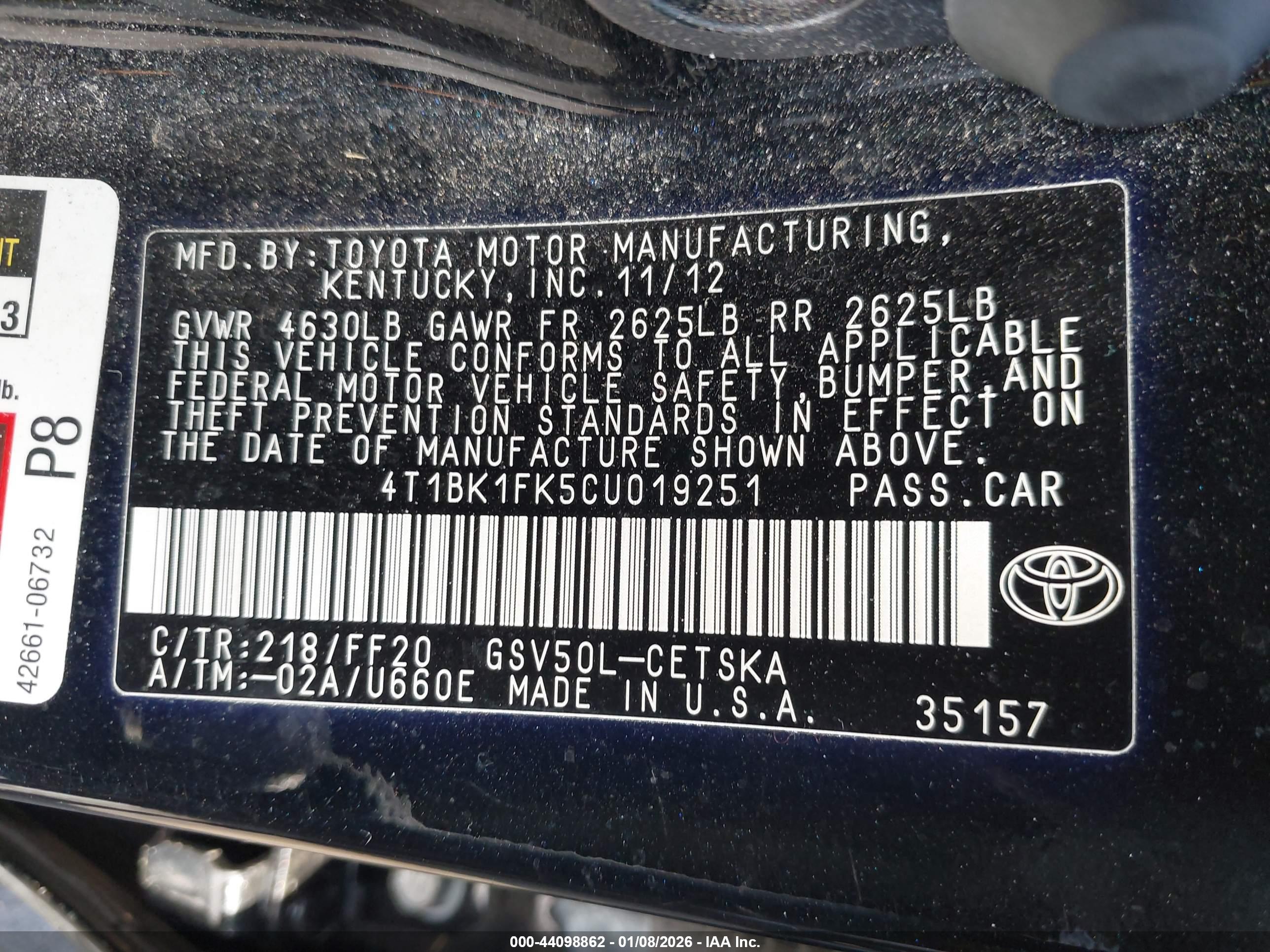 TOYOTA CAMRY image 9