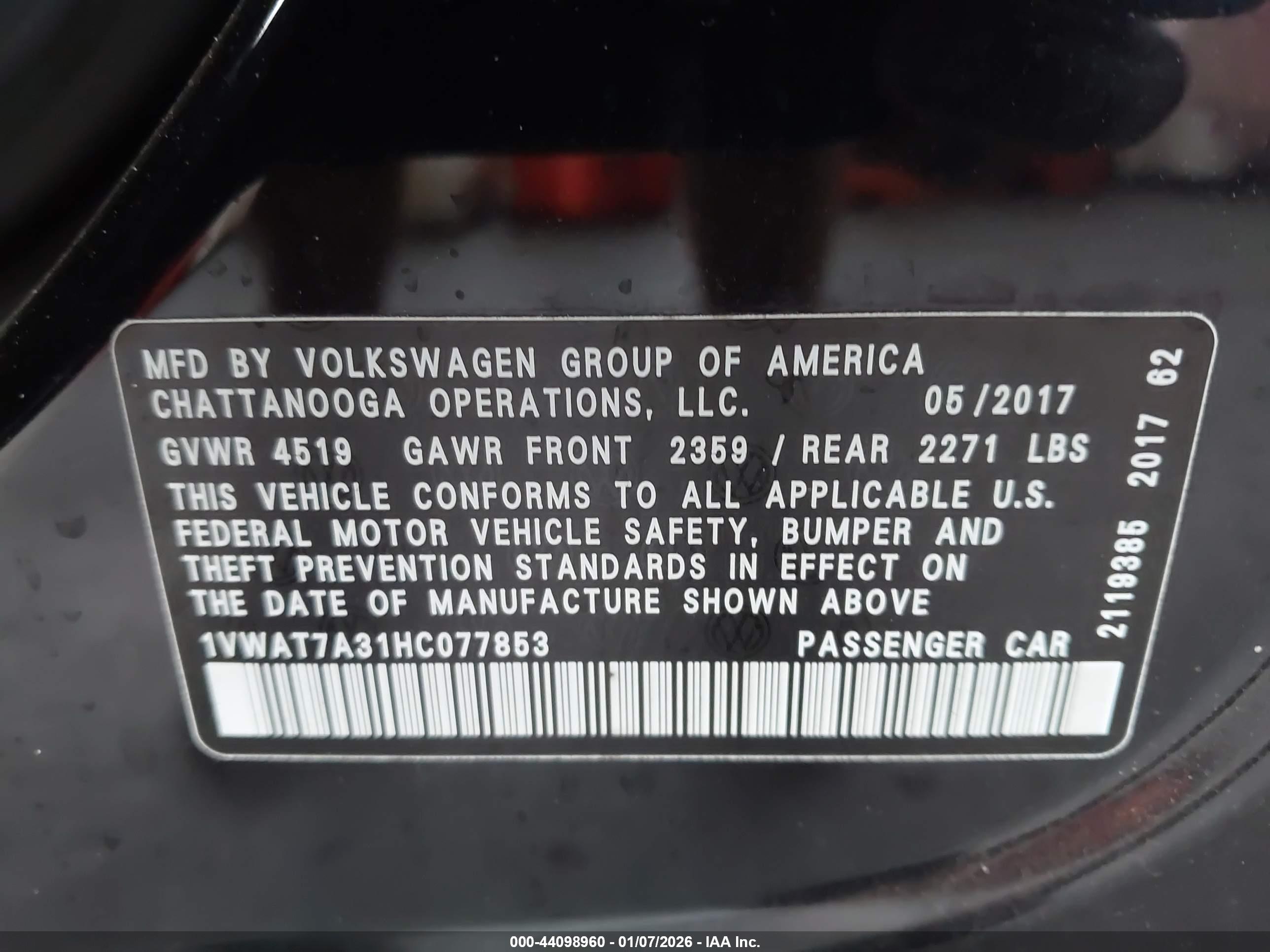 VOLKSWAGEN PASSAT image 9
