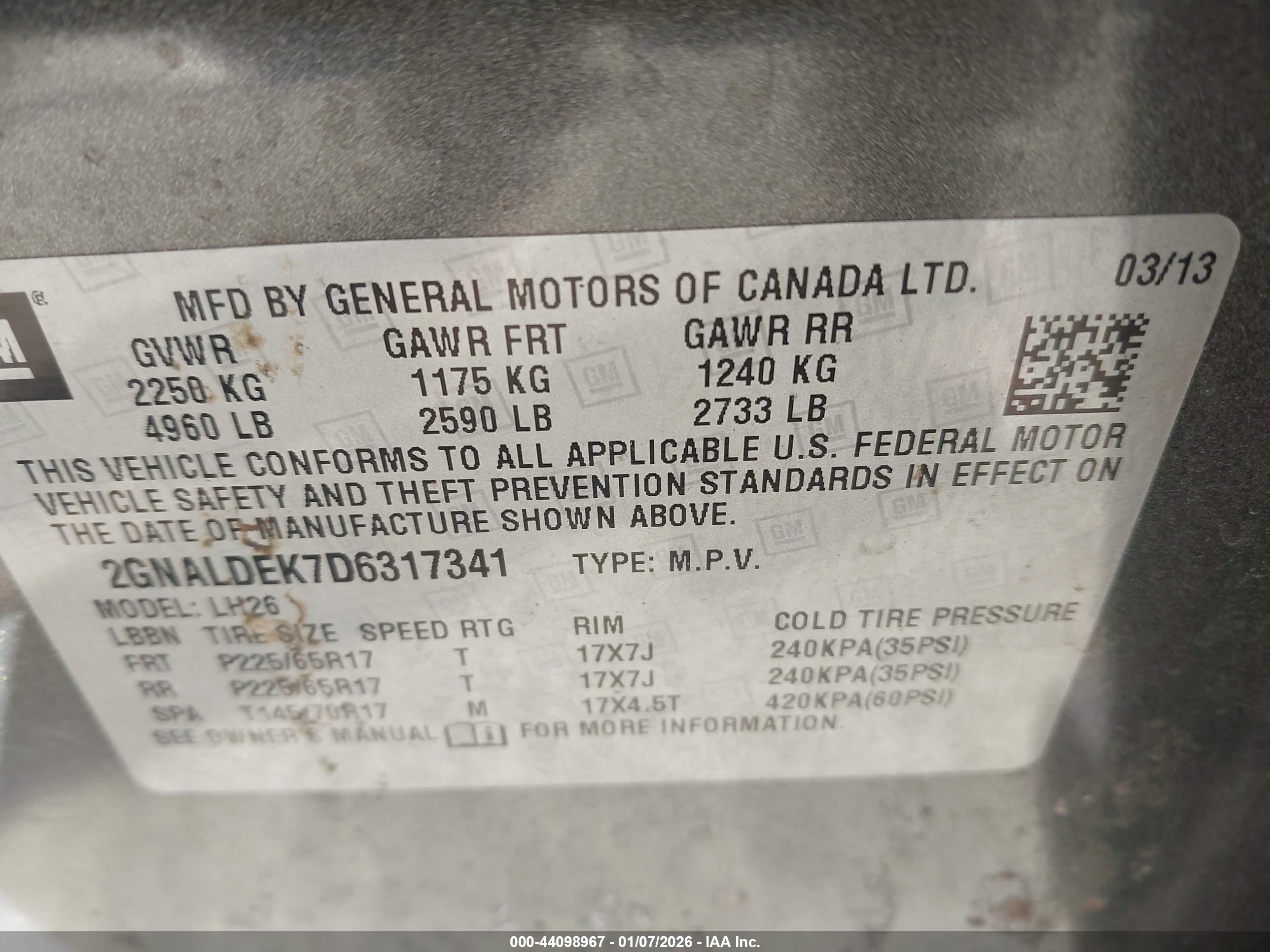 CHEVROLET EQUINOX image 9