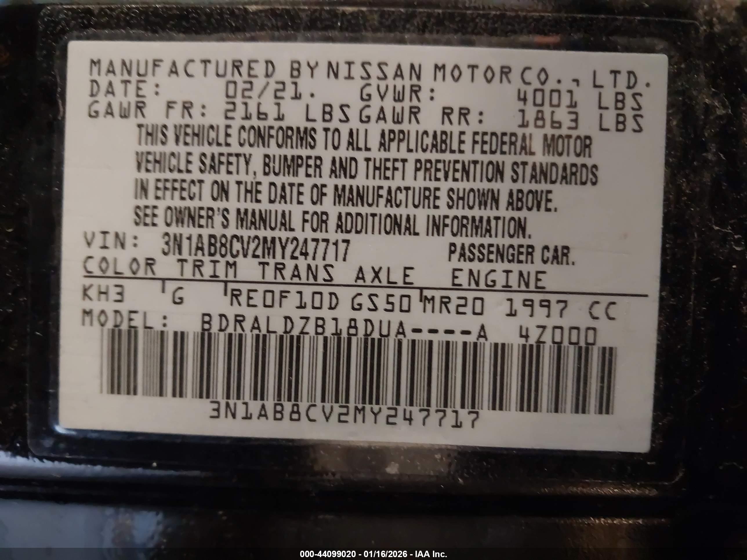 NISSAN SENTRA image 9