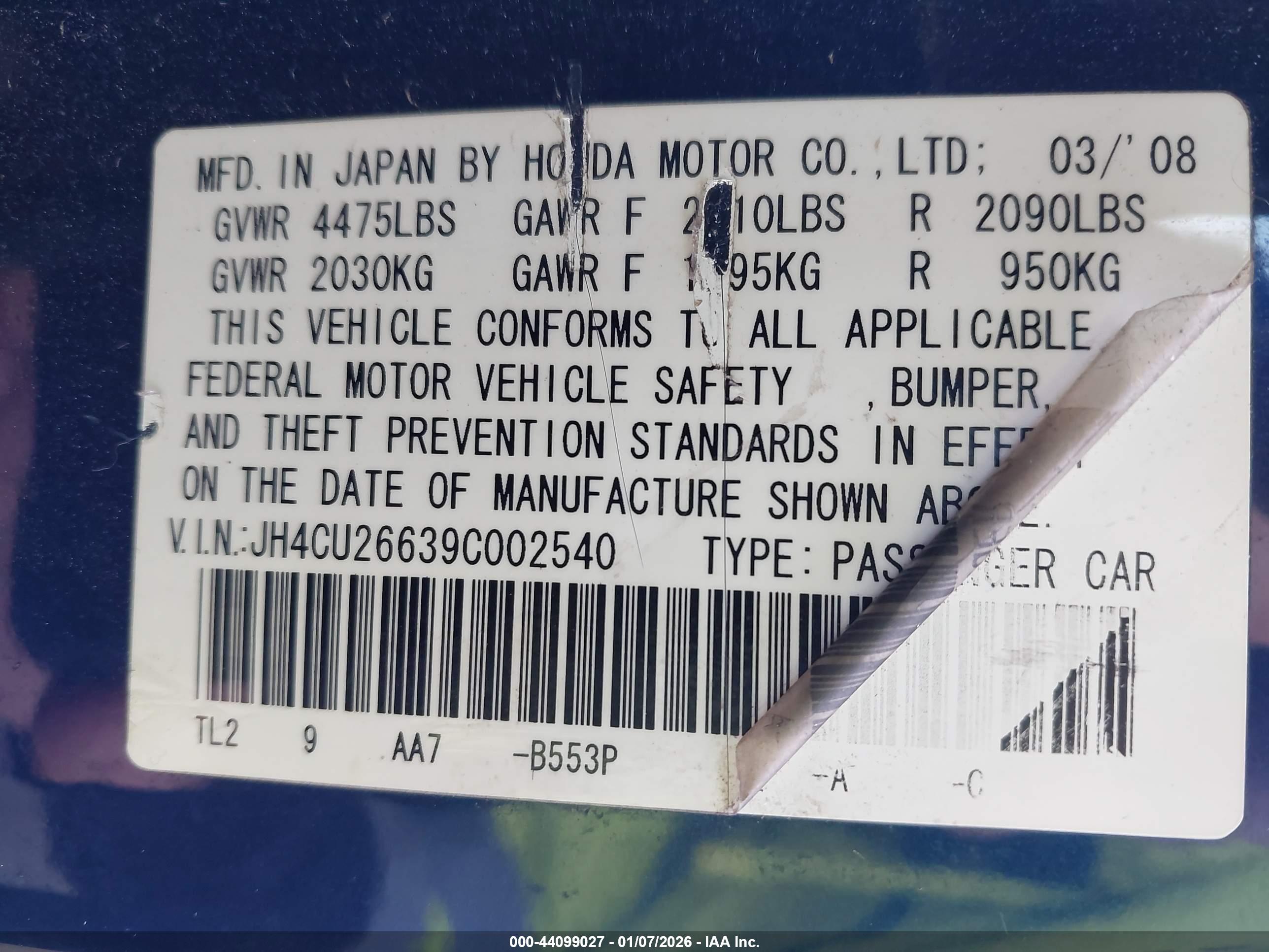 ACURA TSX image 9