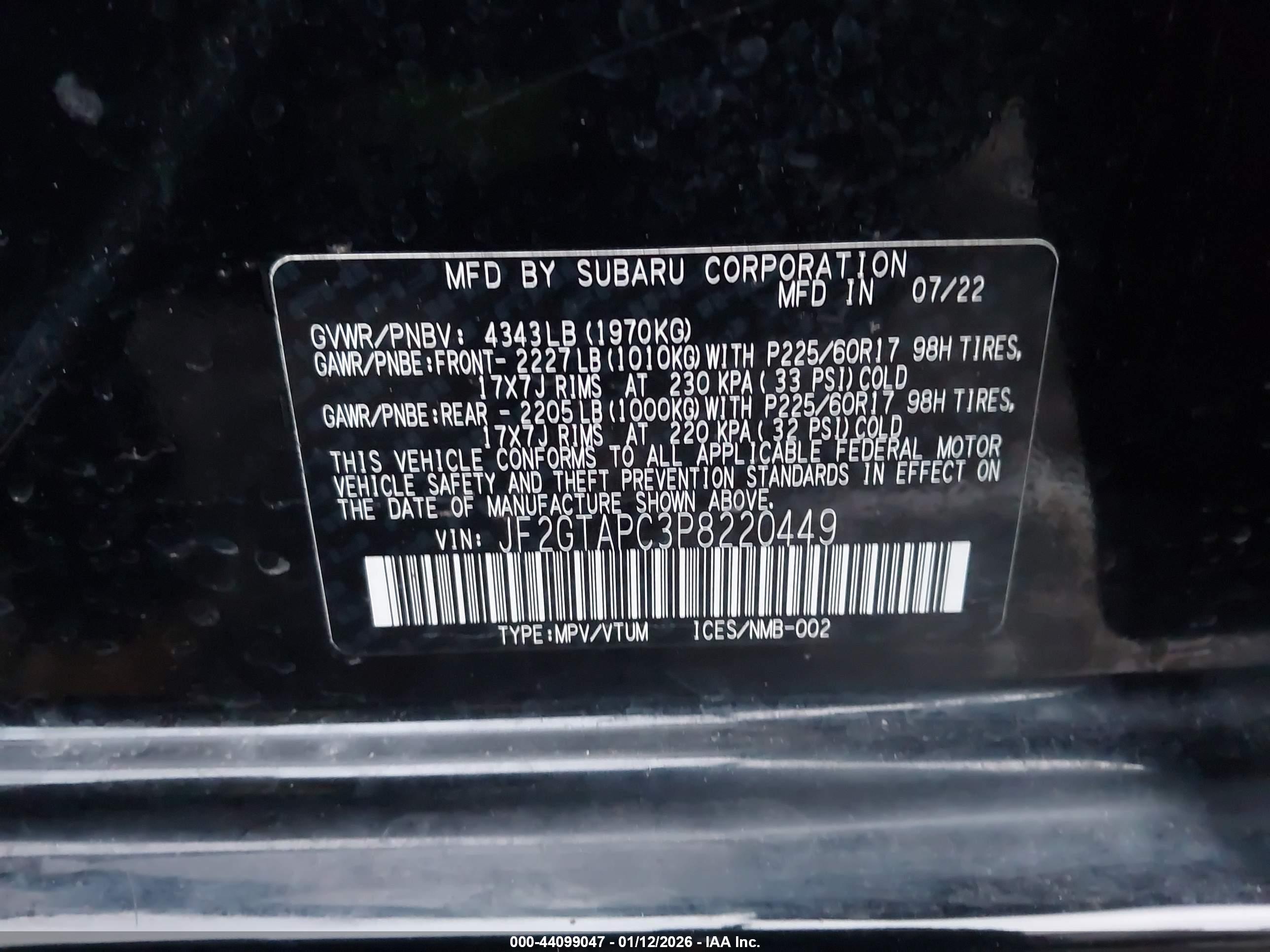 SUBARU CROSSTREK image 9