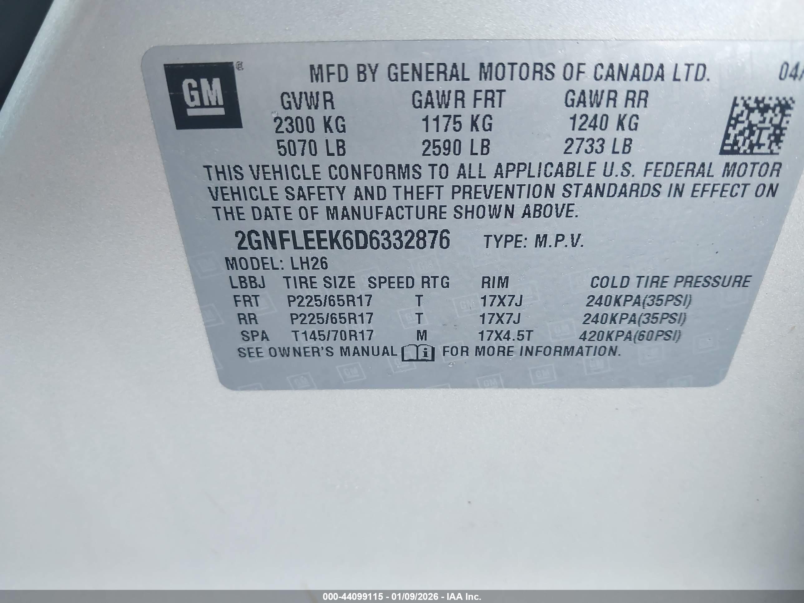 CHEVROLET EQUINOX image 9