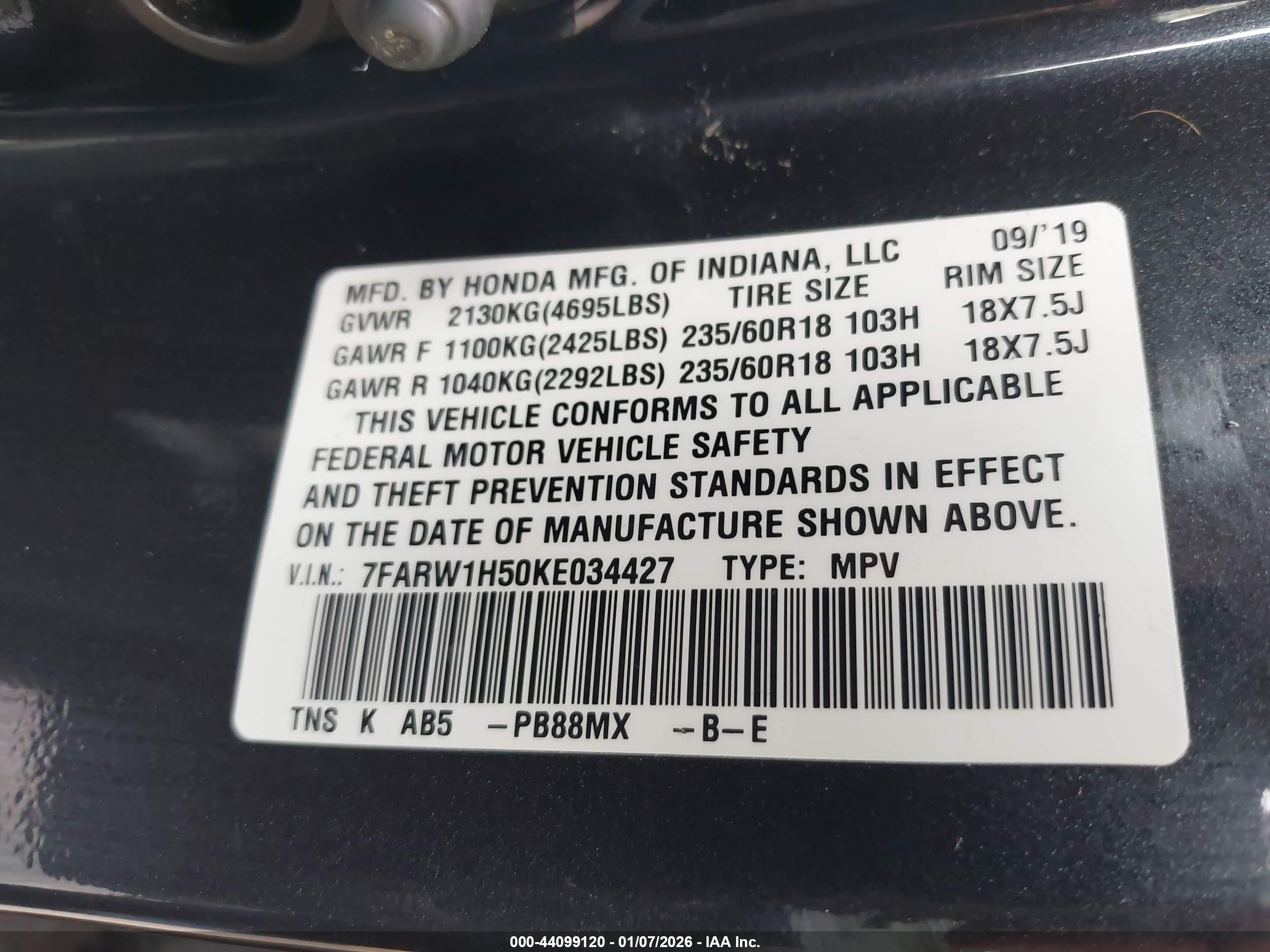 HONDA CR-V image 9