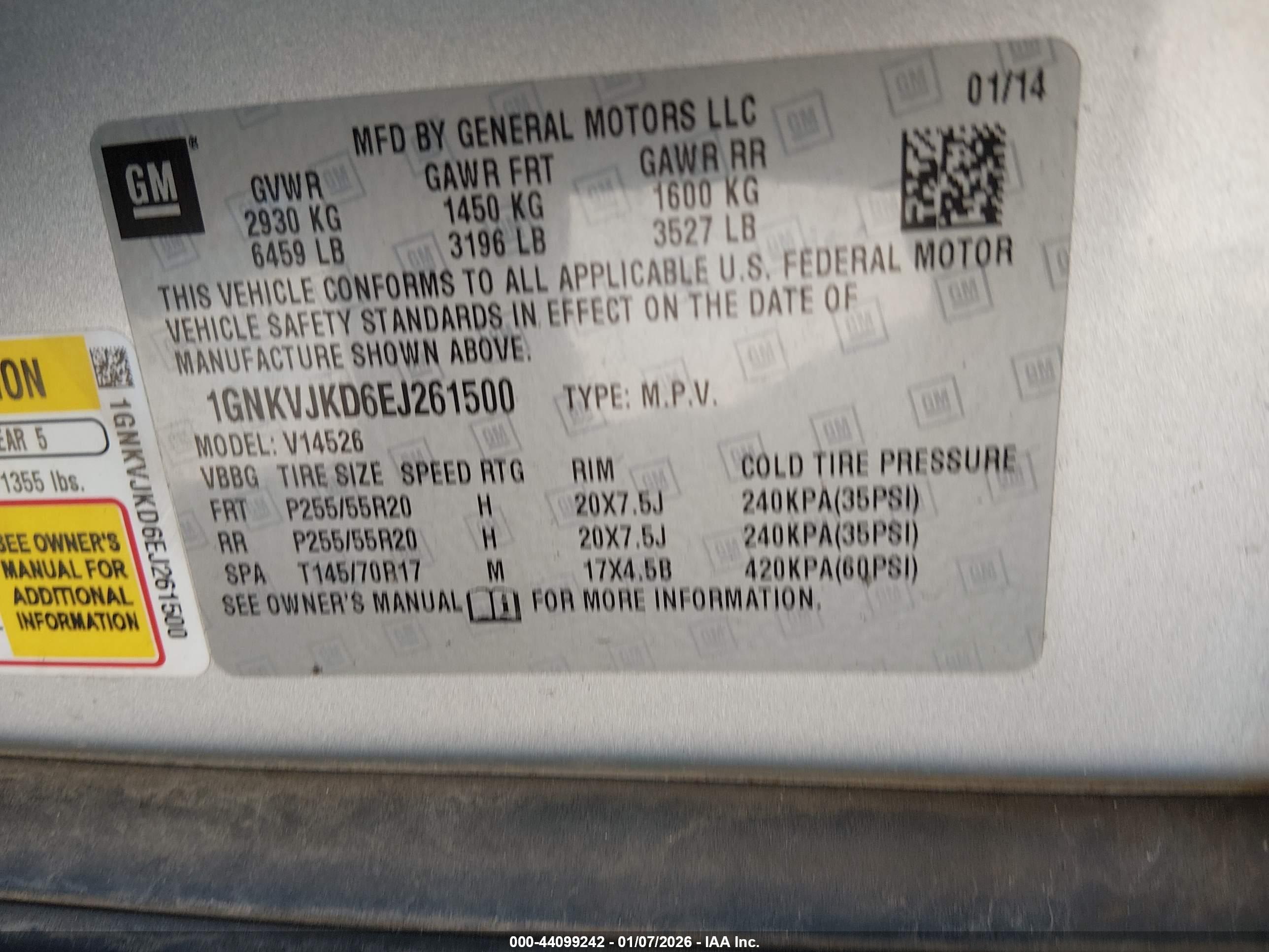 CHEVROLET TRAVERSE image 9