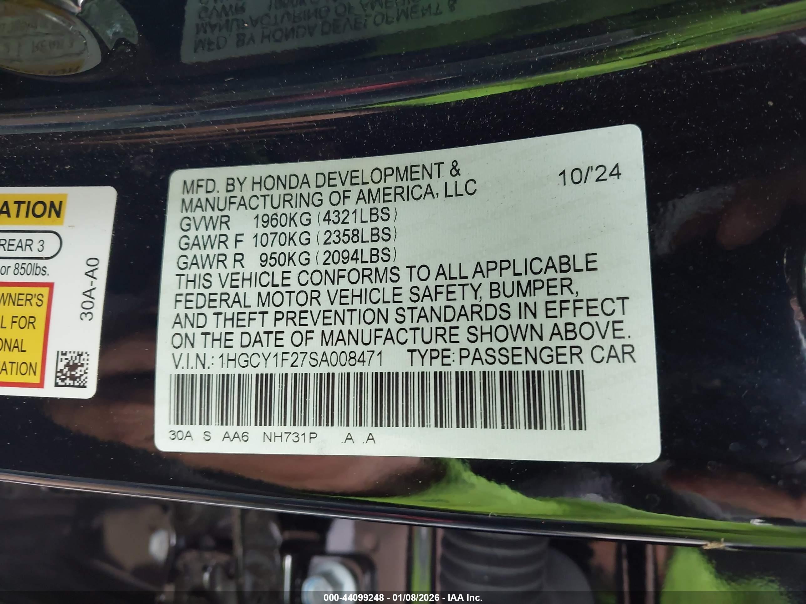 HONDA ACCORD image 9