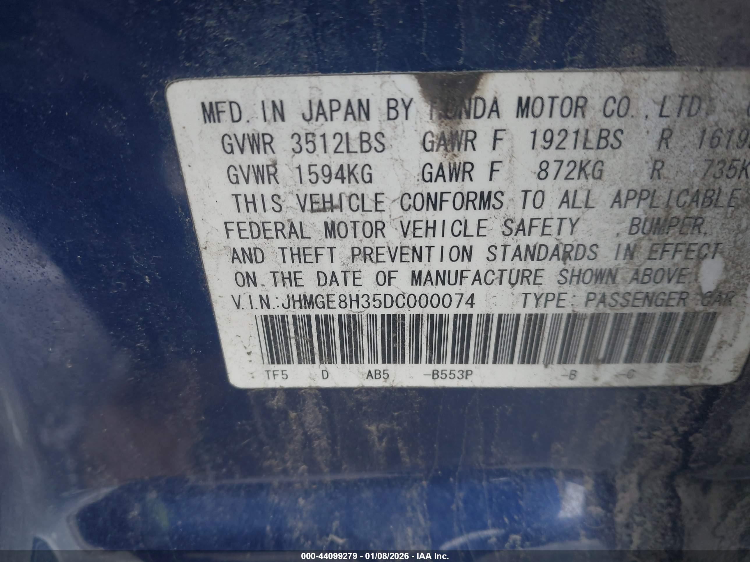HONDA FIT image 9