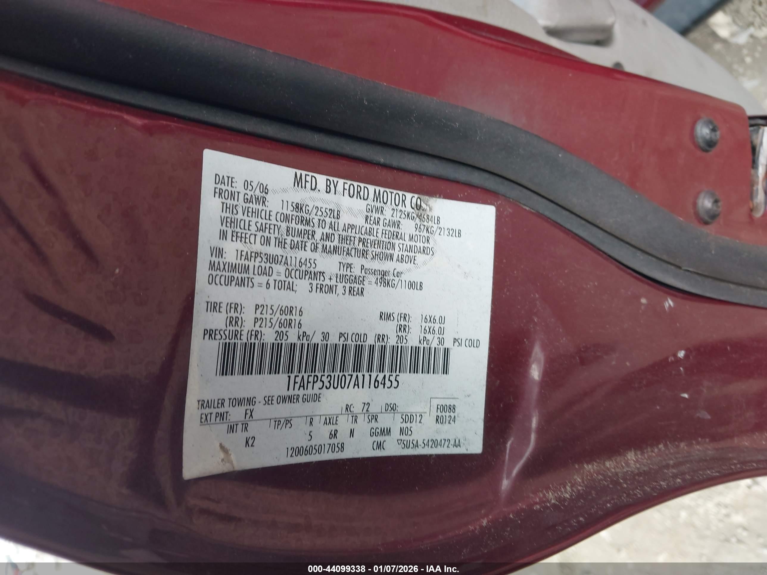 FORD TAURUS image 9