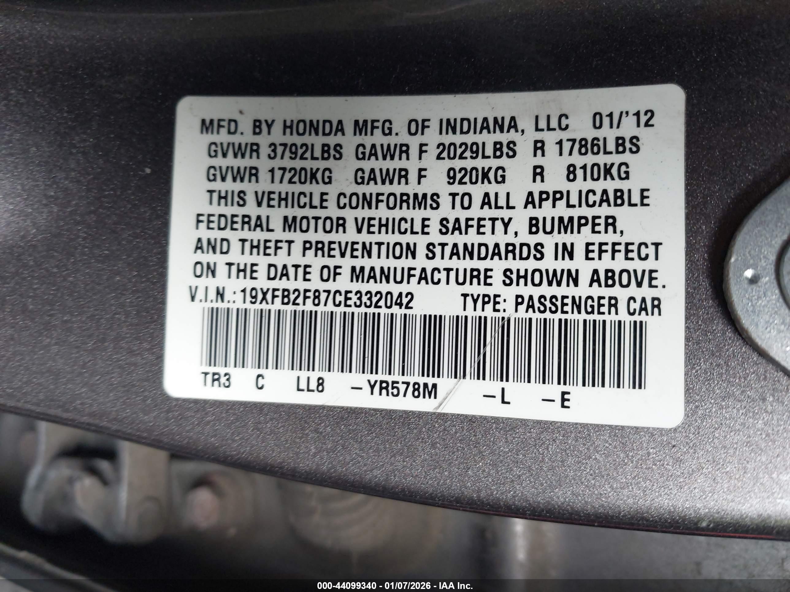 HONDA CIVIC image 9