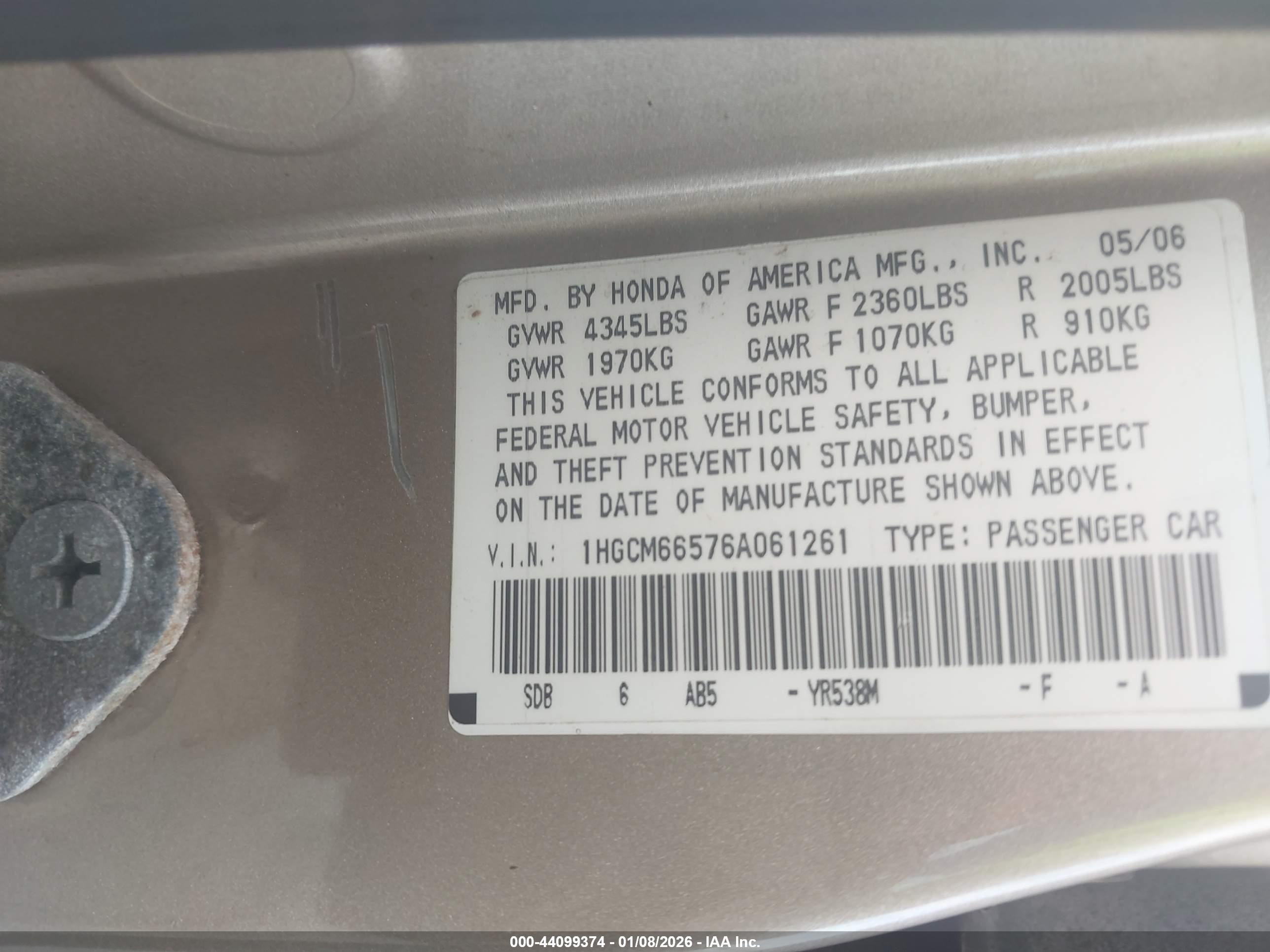 HONDA ACCORD image 9