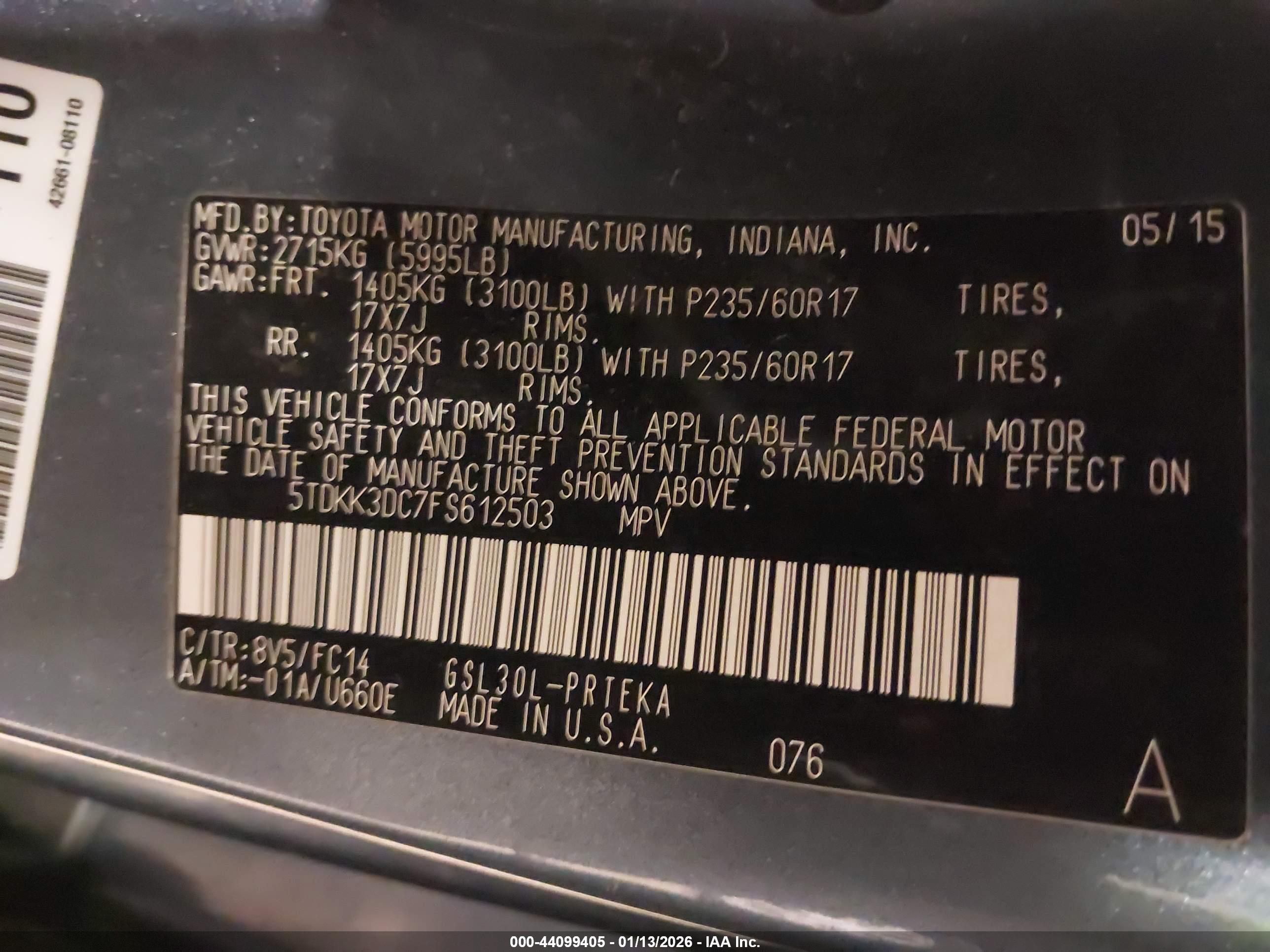 TOYOTA SIENNA image 9