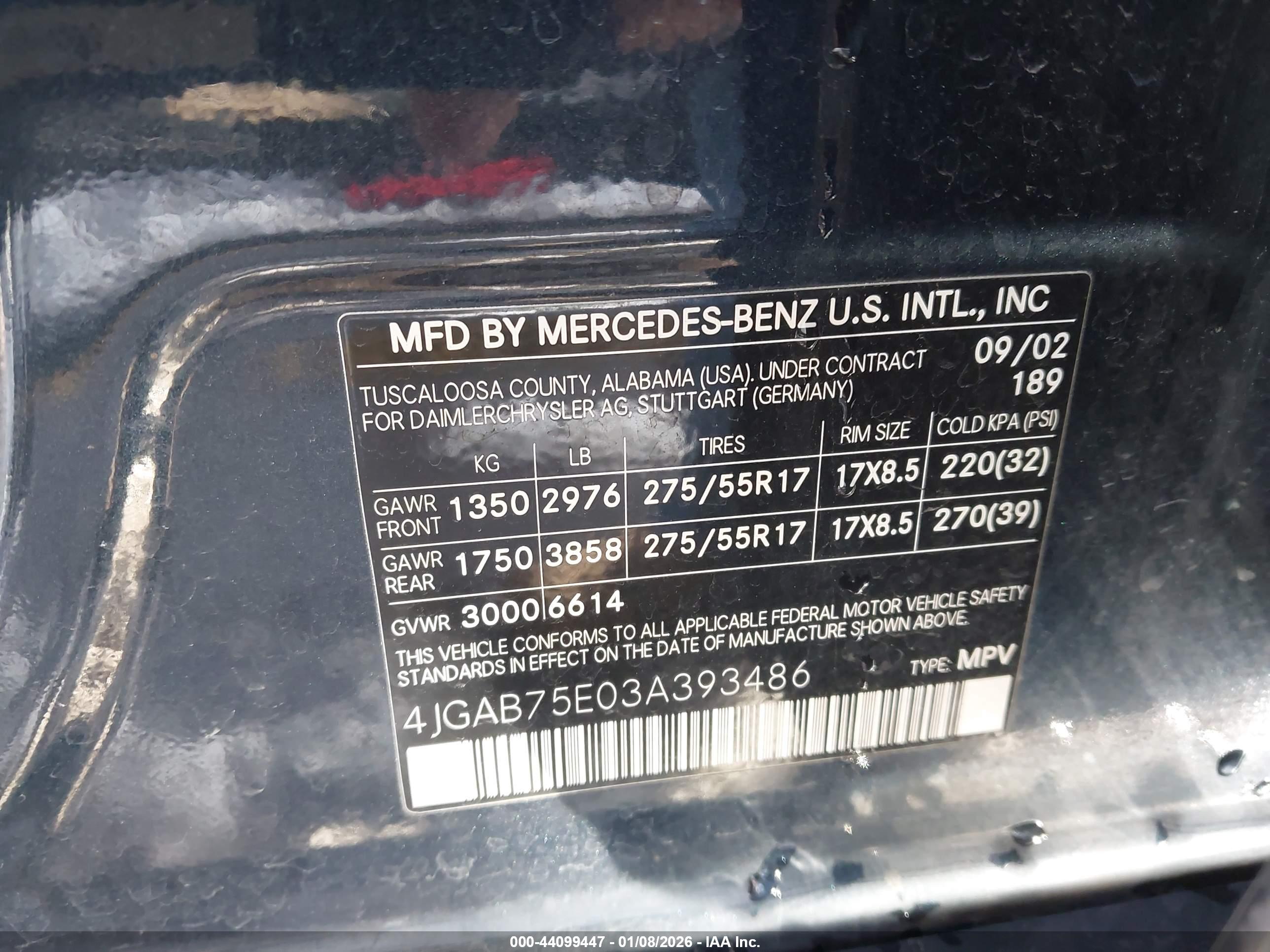 MERCEDES-BENZ ML image 9
