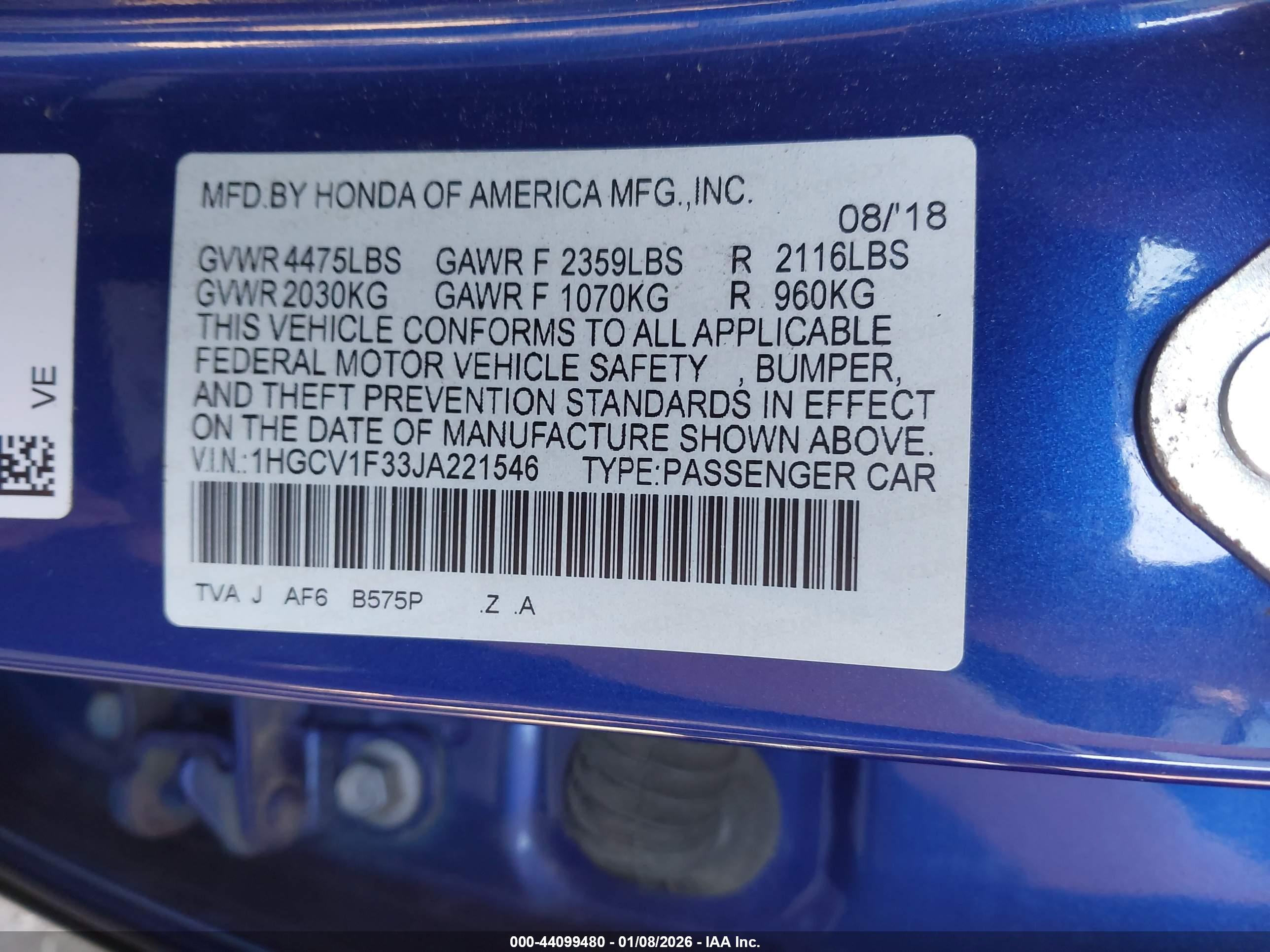HONDA ACCORD image 9