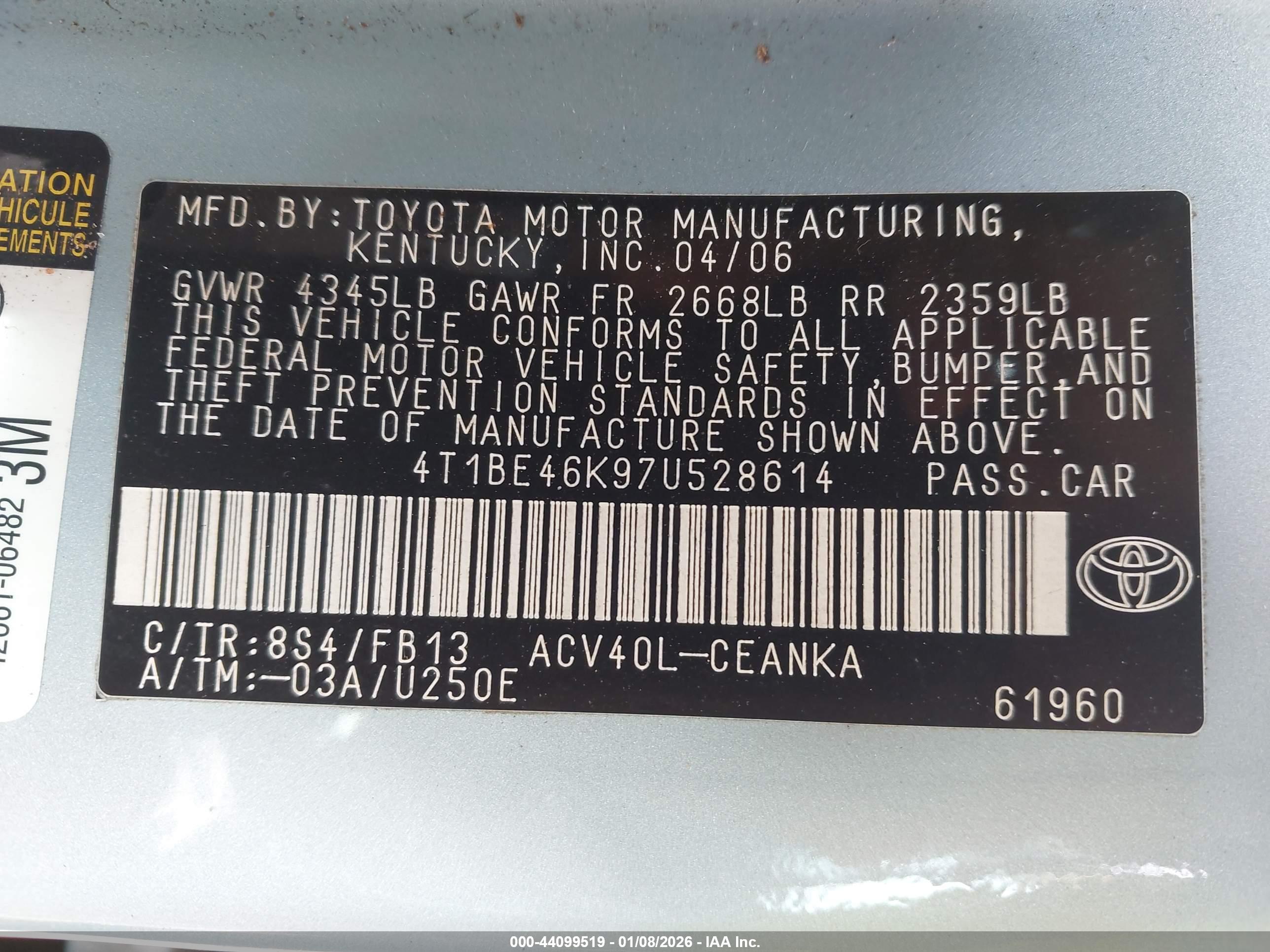 TOYOTA CAMRY image 9