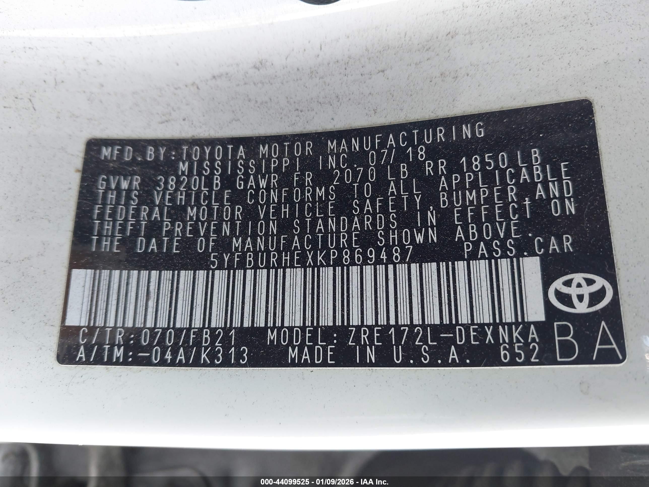 TOYOTA COROLLA image 9