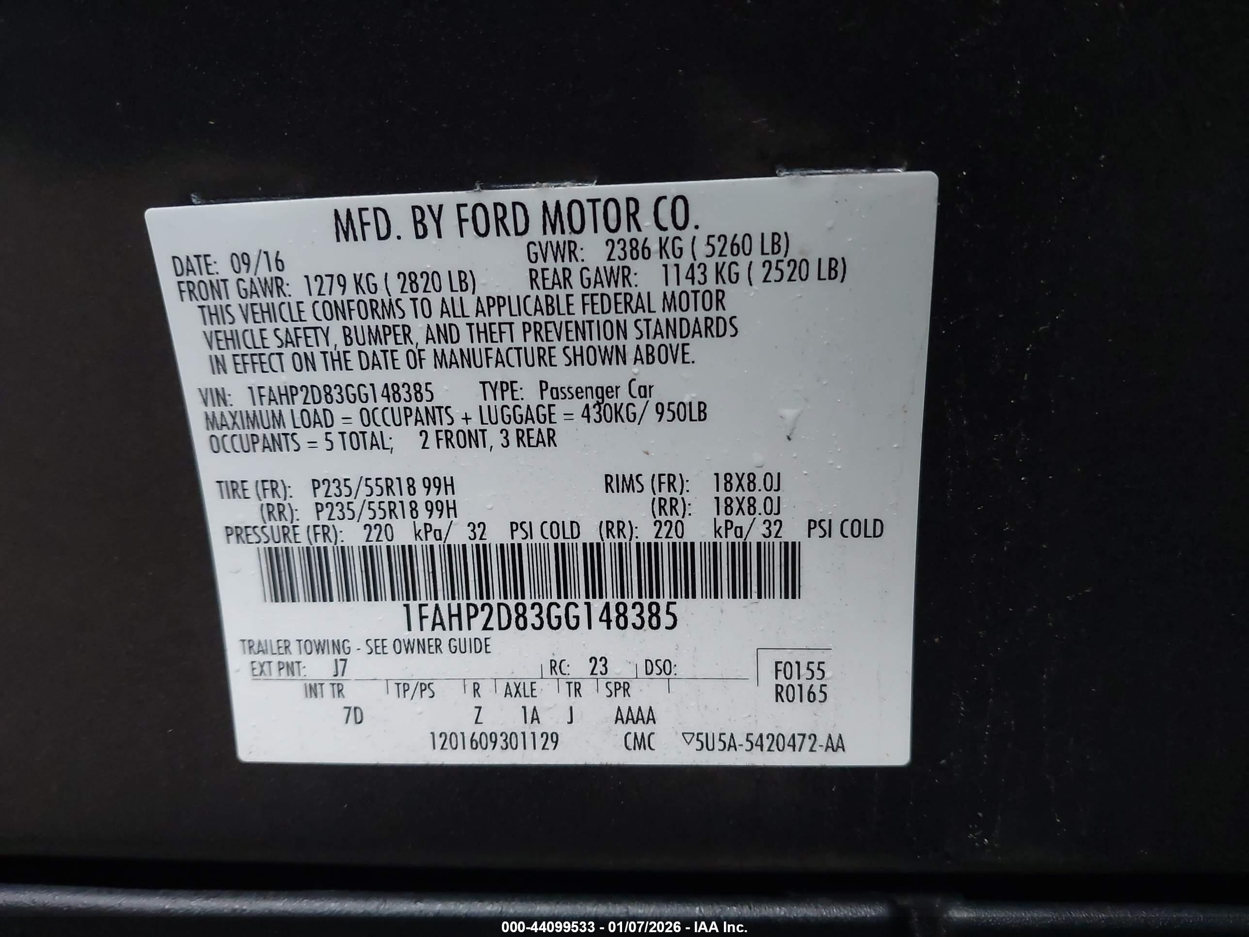 FORD TAURUS image 9