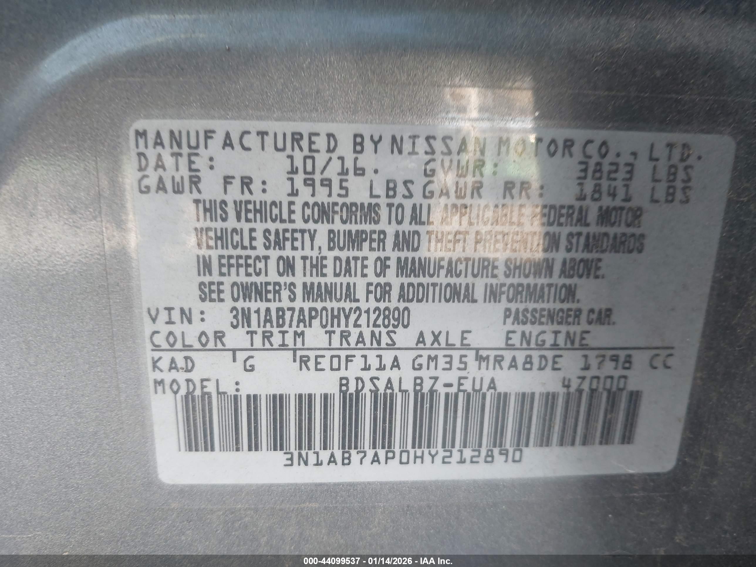 NISSAN SENTRA image 9