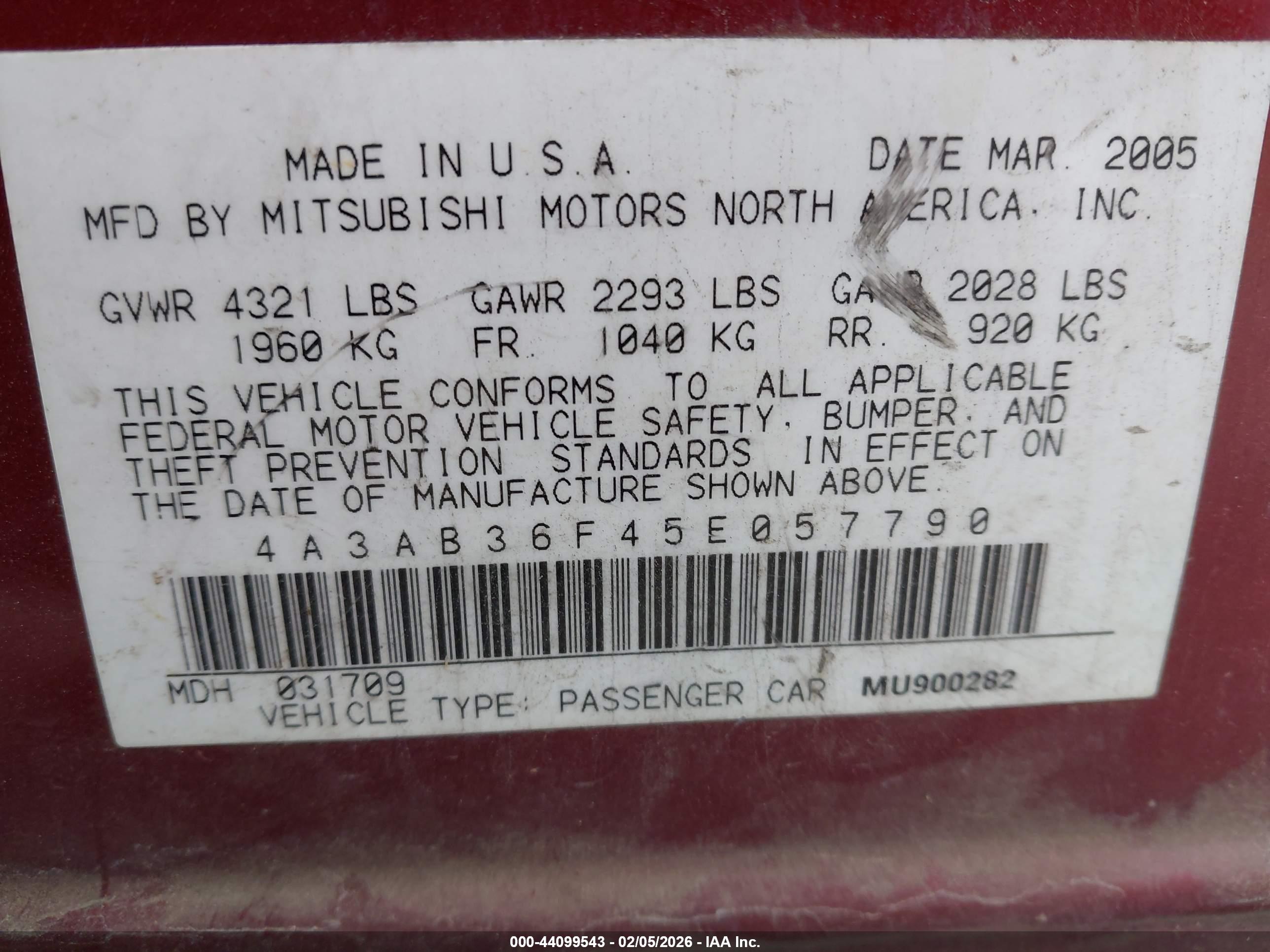 MITSUBISHI GALANT image 9
