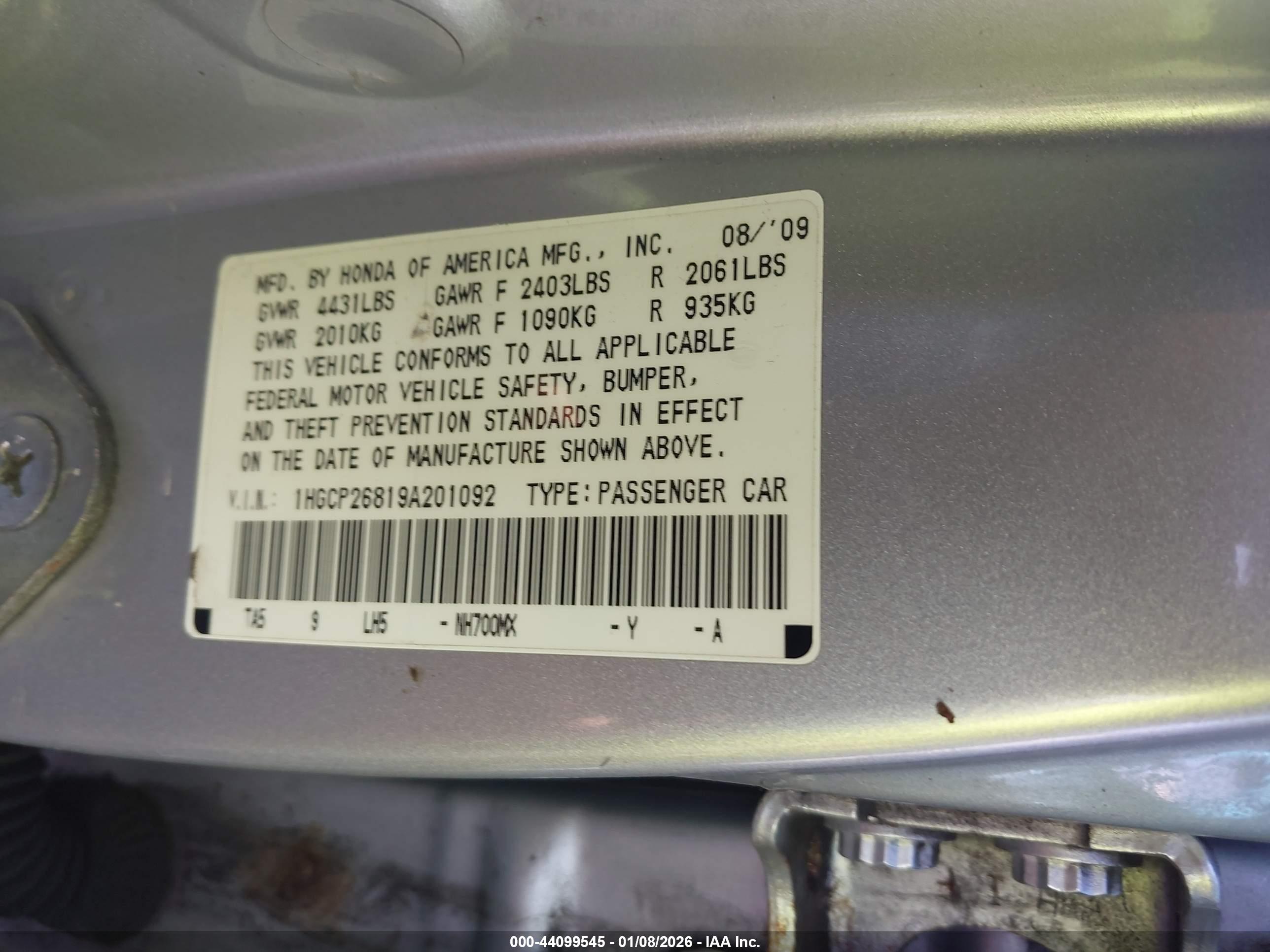 HONDA ACCORD image 9