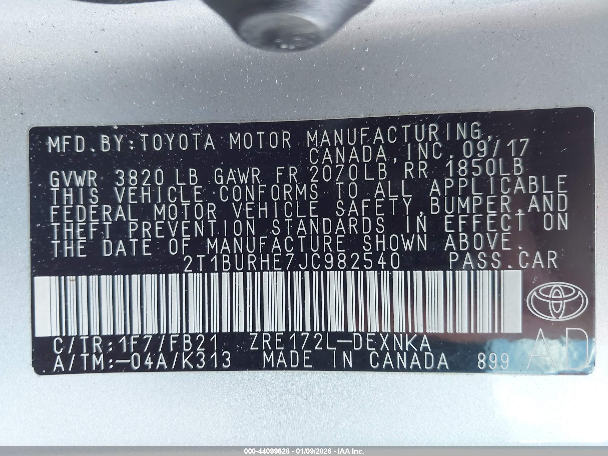 TOYOTA COROLLA image 9