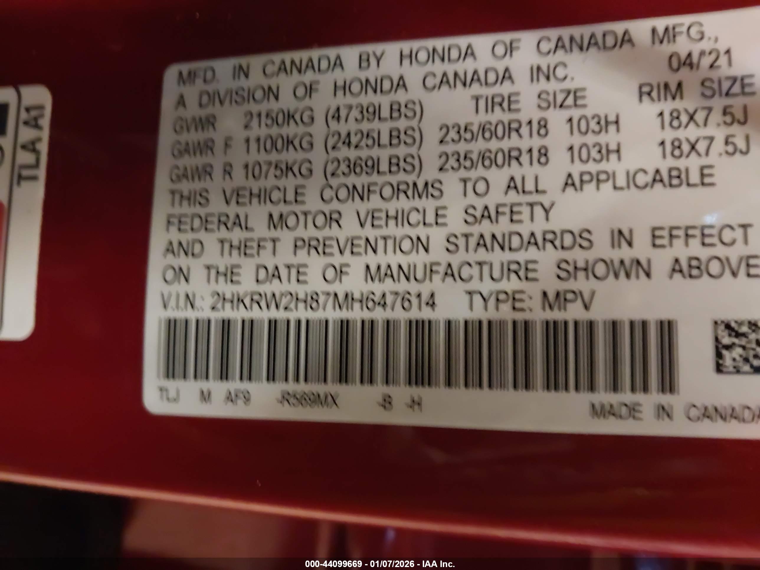 HONDA CR-V image 9