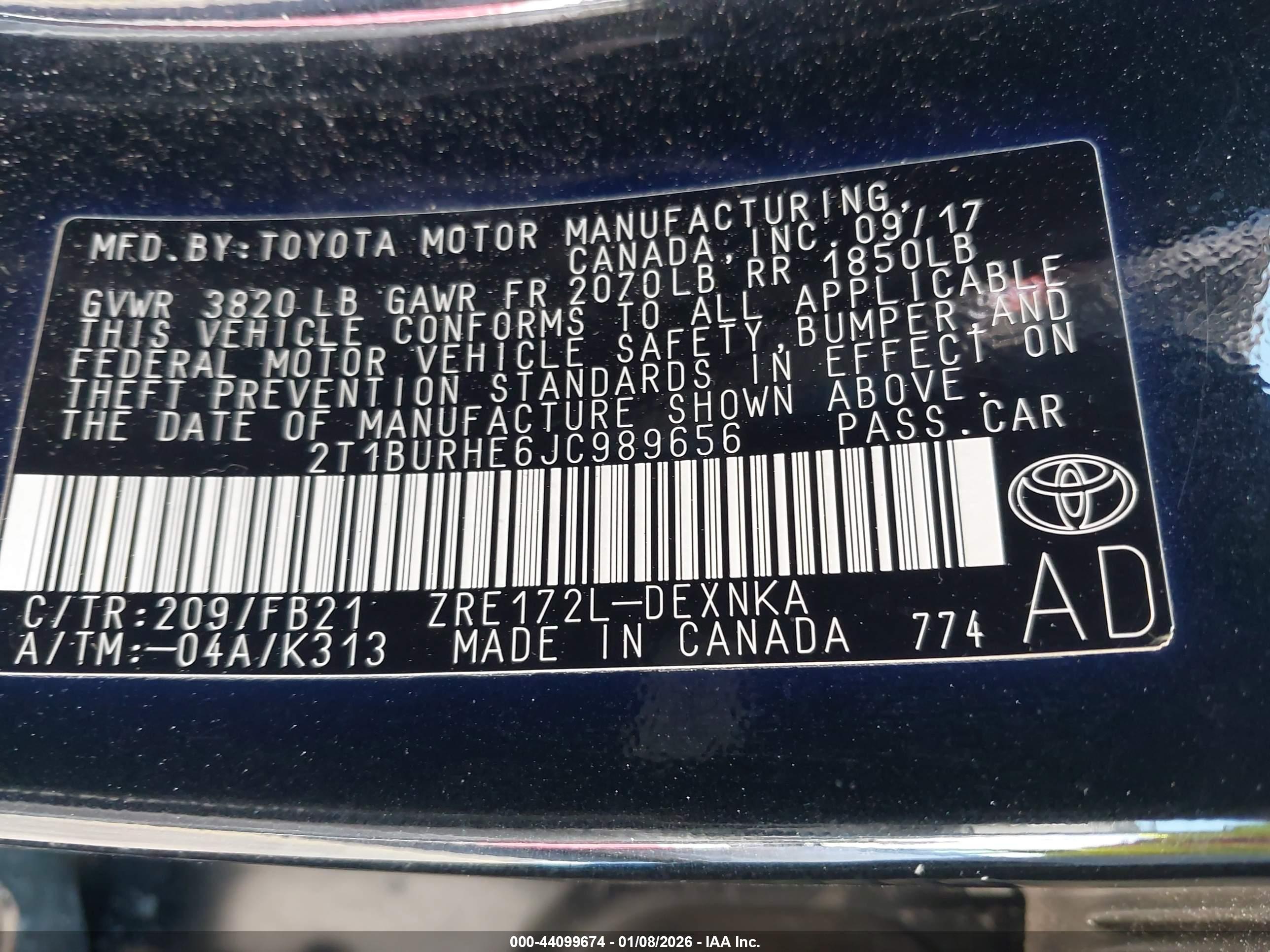 TOYOTA COROLLA image 9