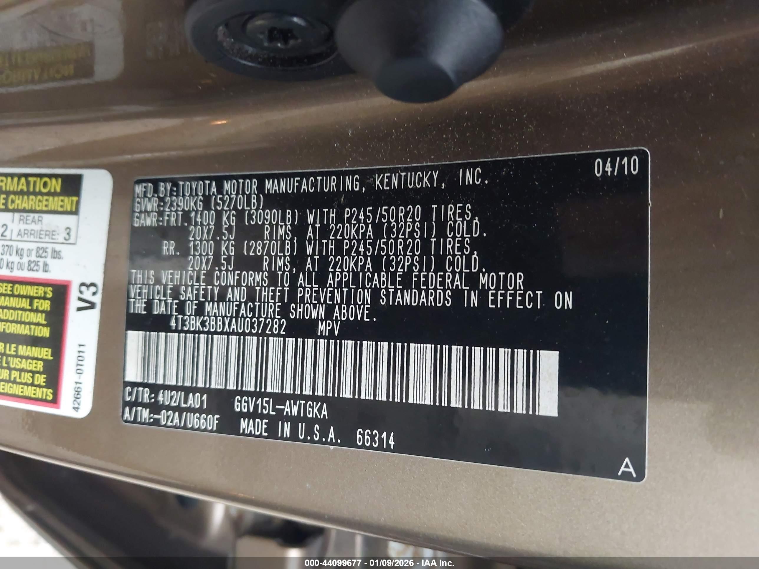 TOYOTA VENZA image 9