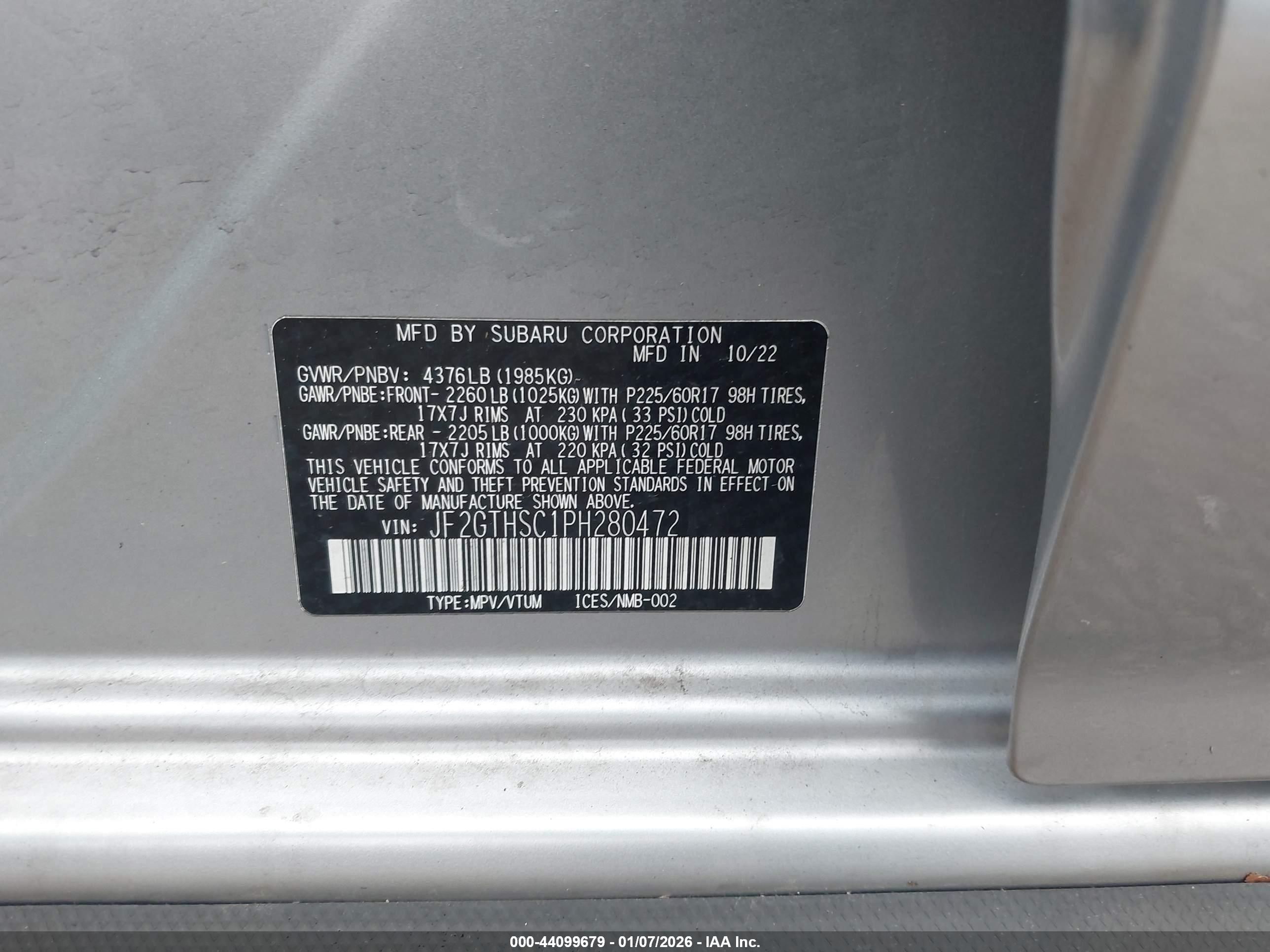 SUBARU CROSSTREK image 9