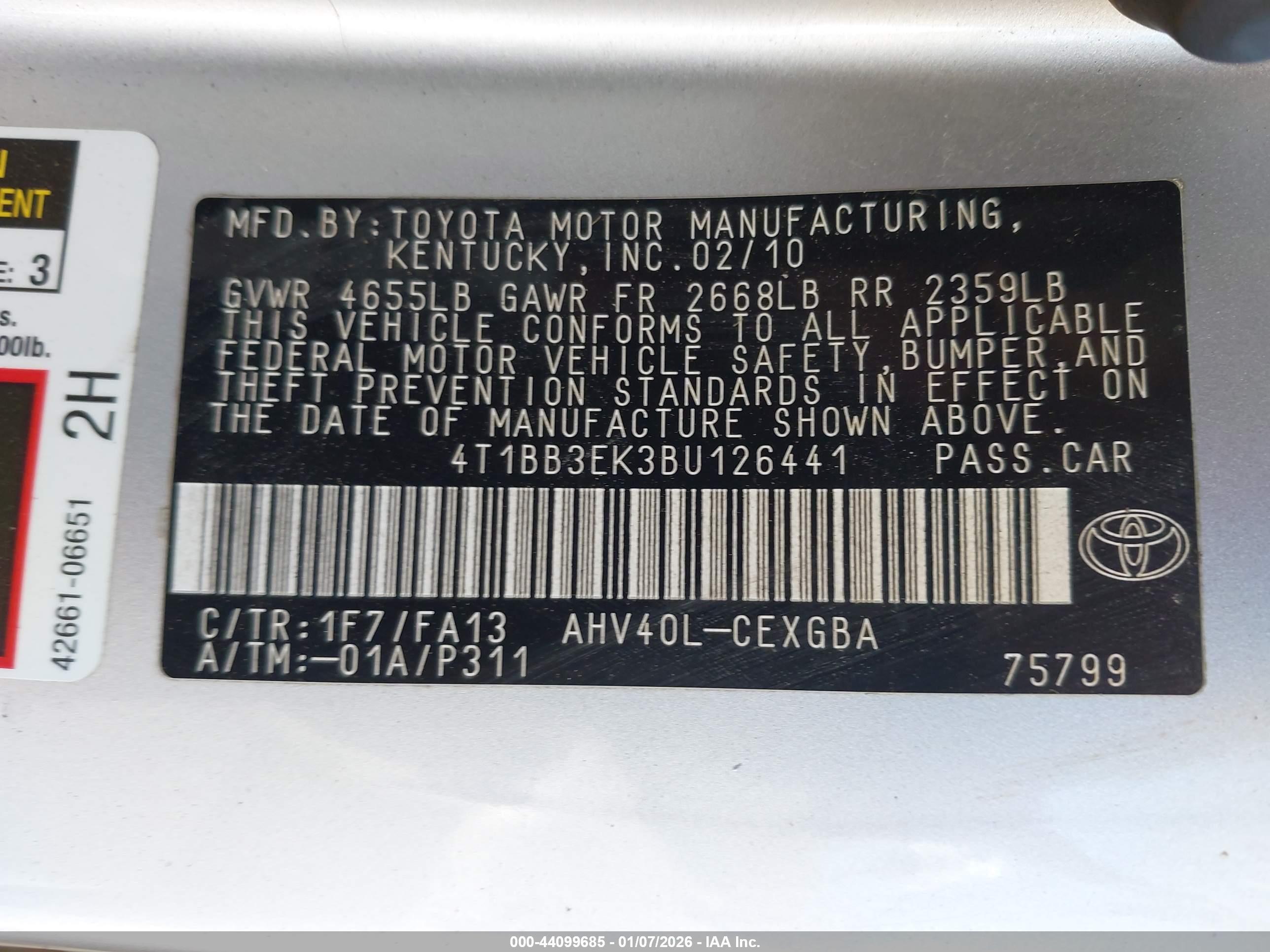 TOYOTA CAMRY image 9