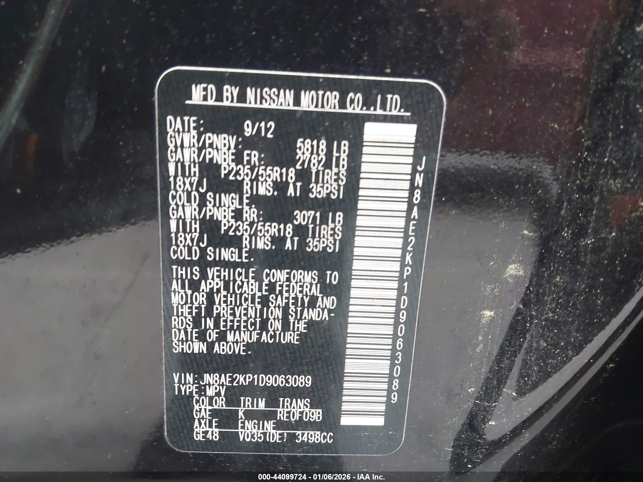 NISSAN QUEST image 9