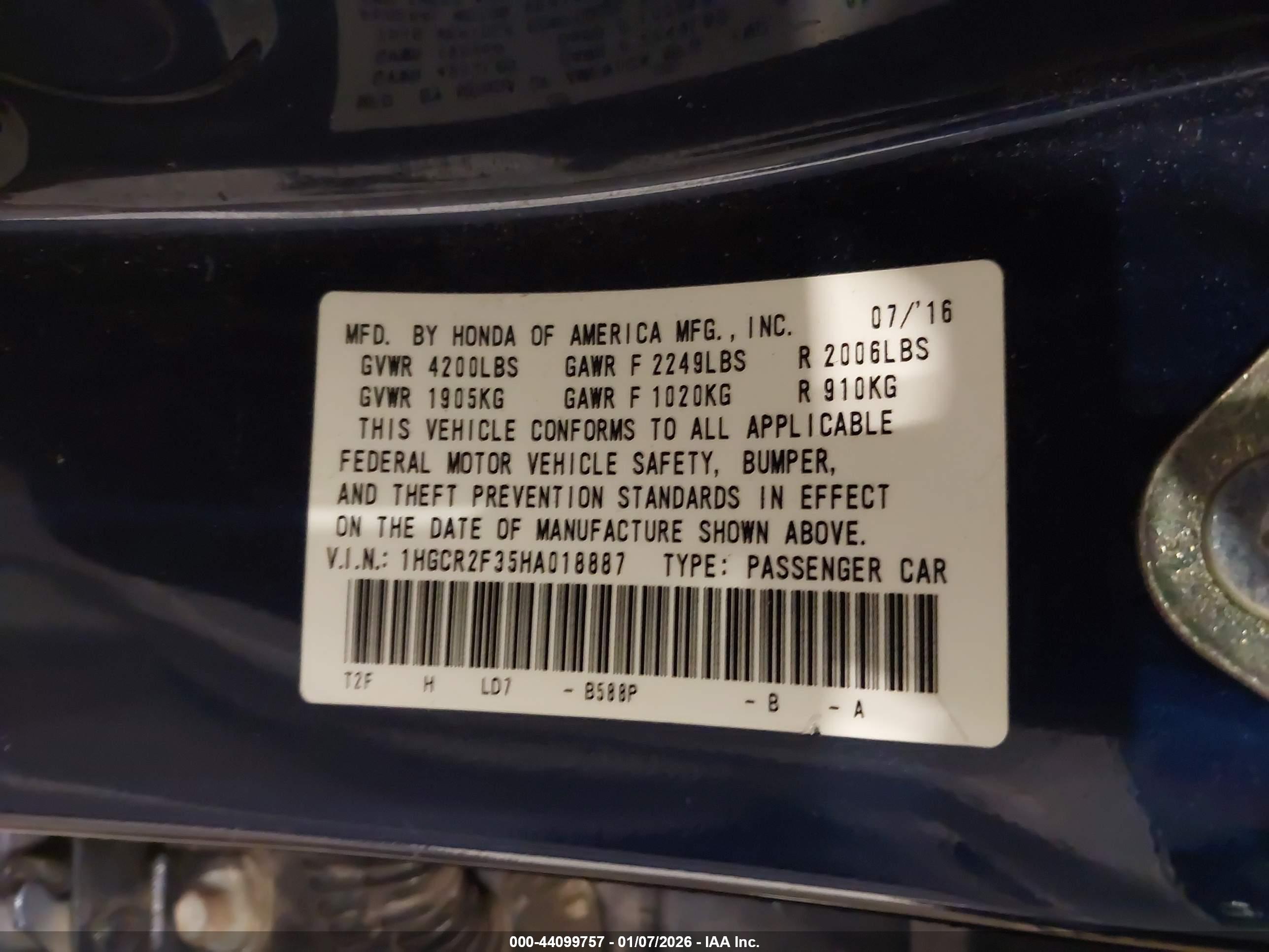 HONDA ACCORD image 9
