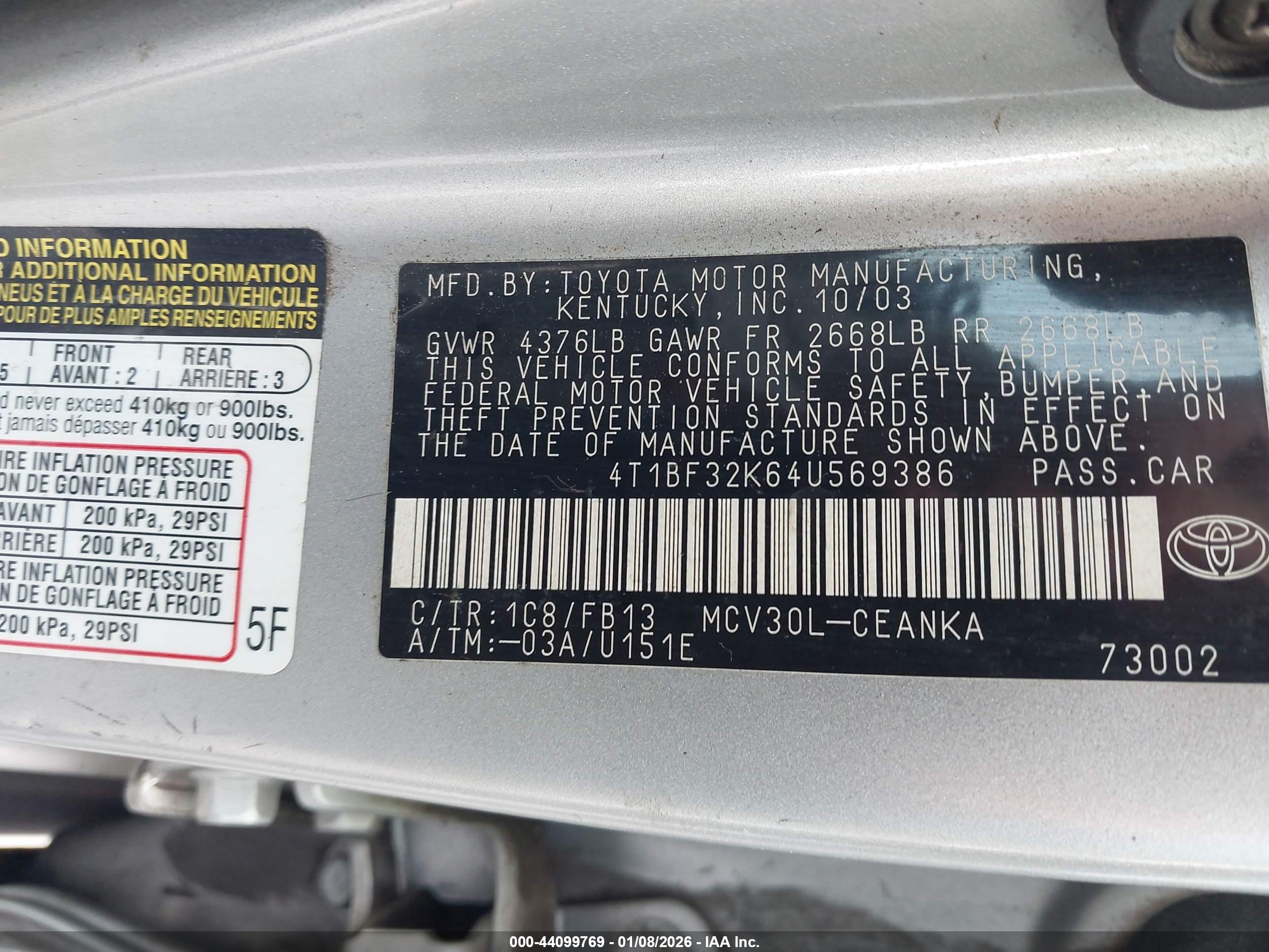 TOYOTA CAMRY image 9