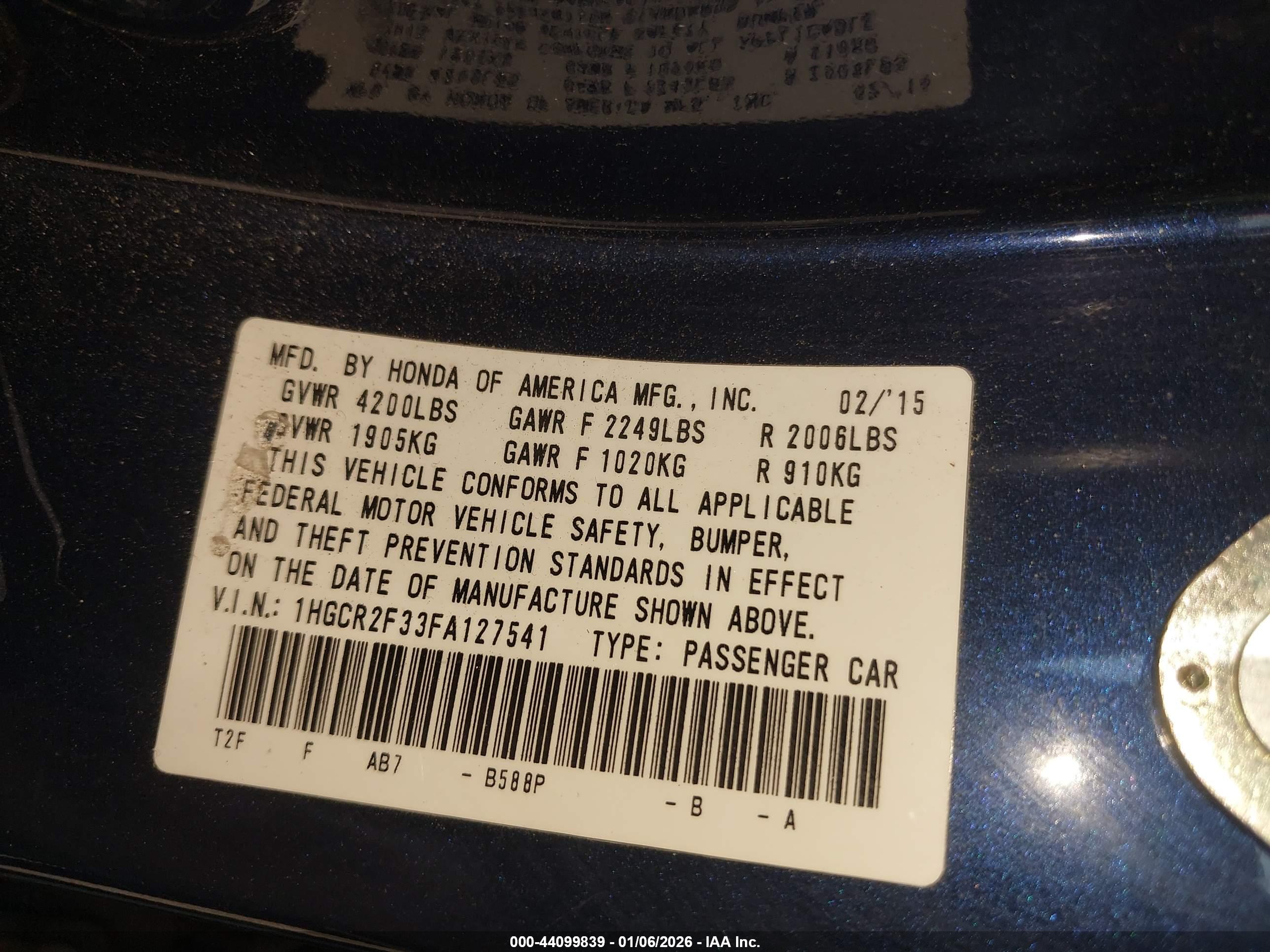HONDA ACCORD image 9