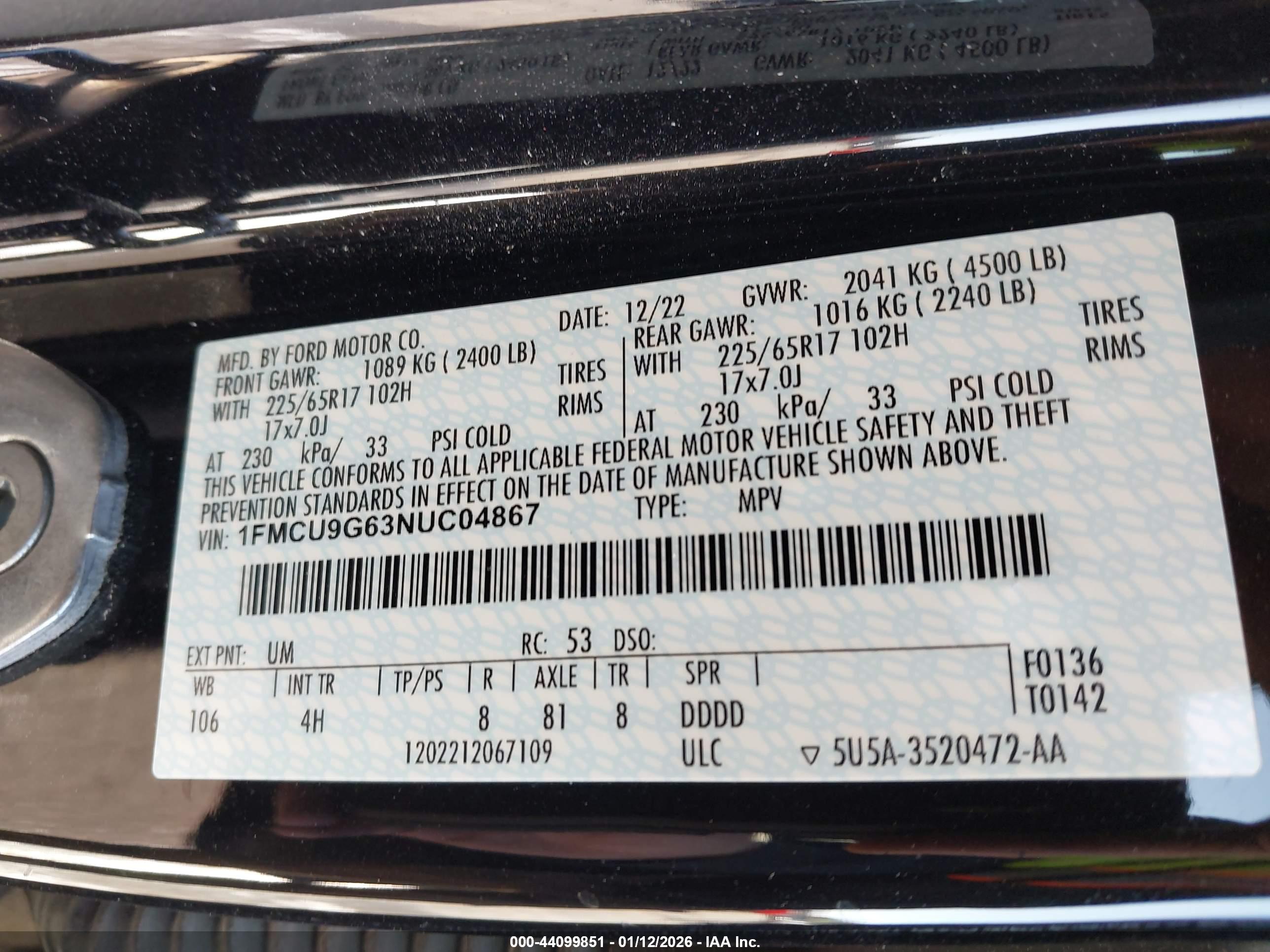 FORD ESCAPE image 9