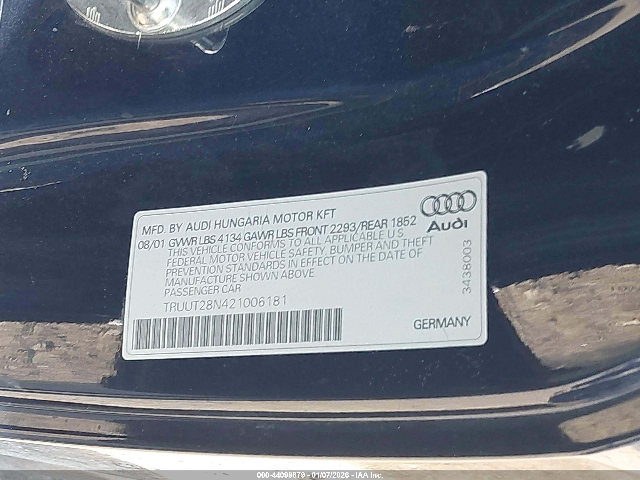 AUDI TT image 9