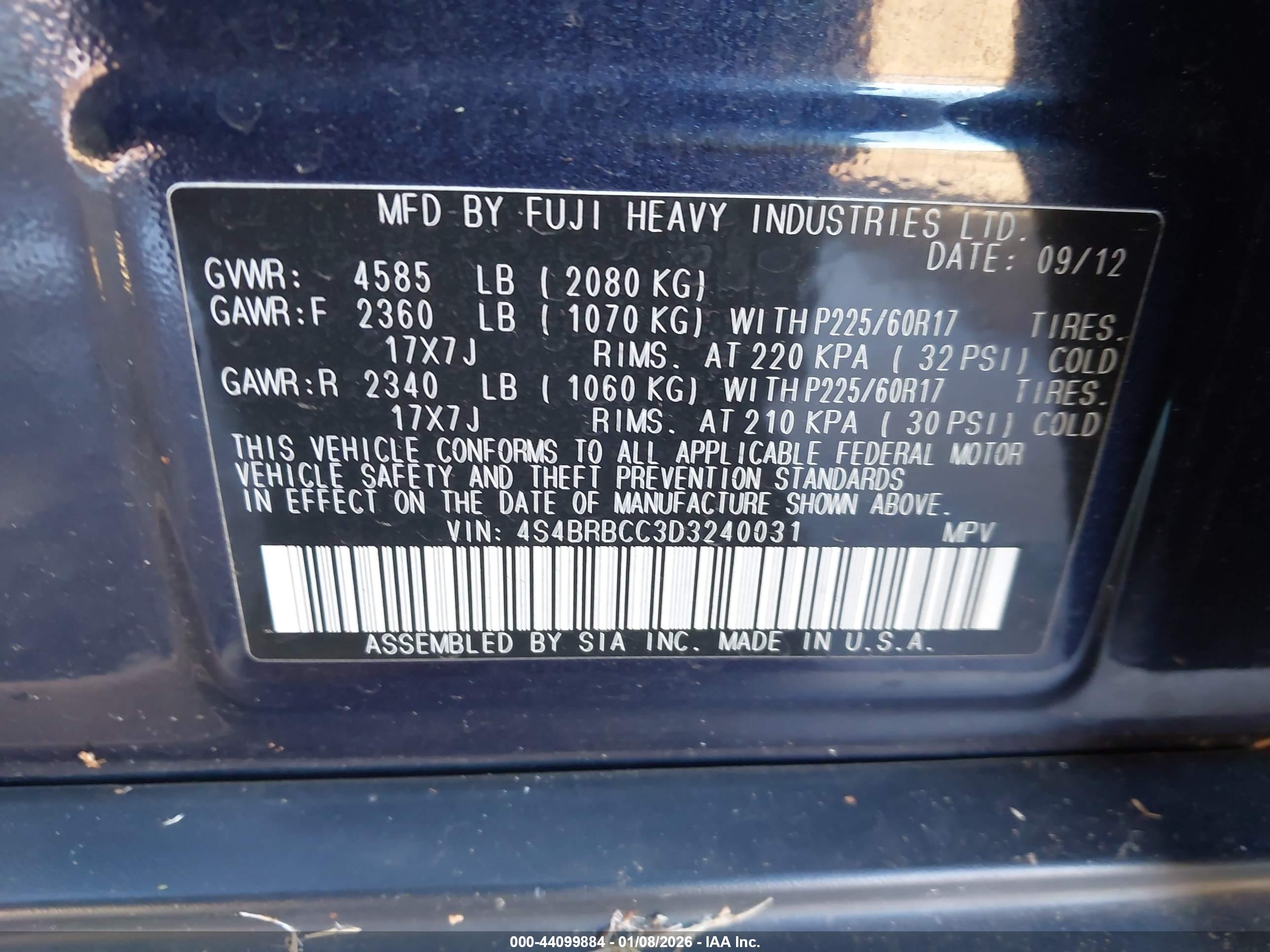 SUBARU OUTBACK image 9