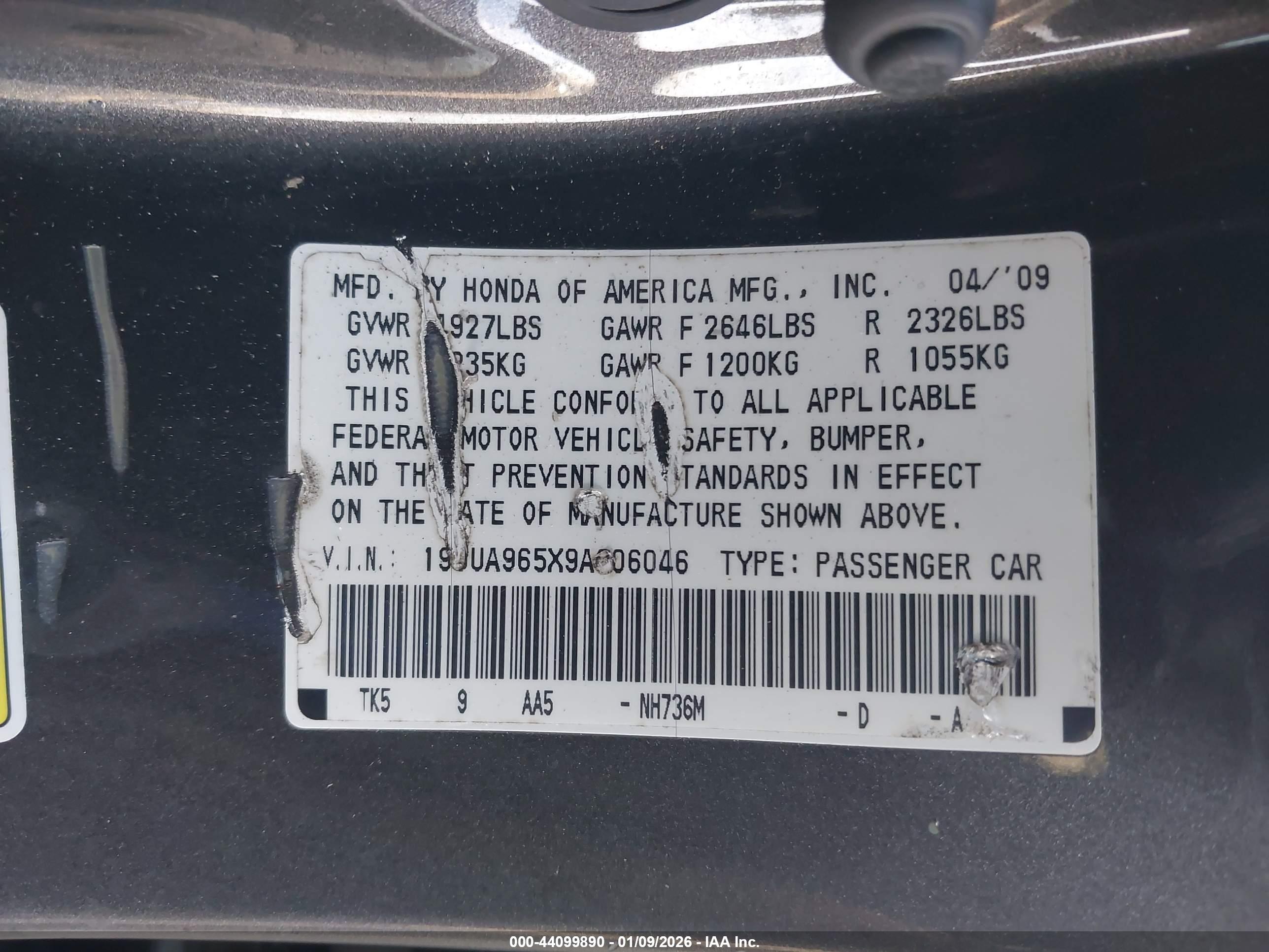 ACURA TL image 9