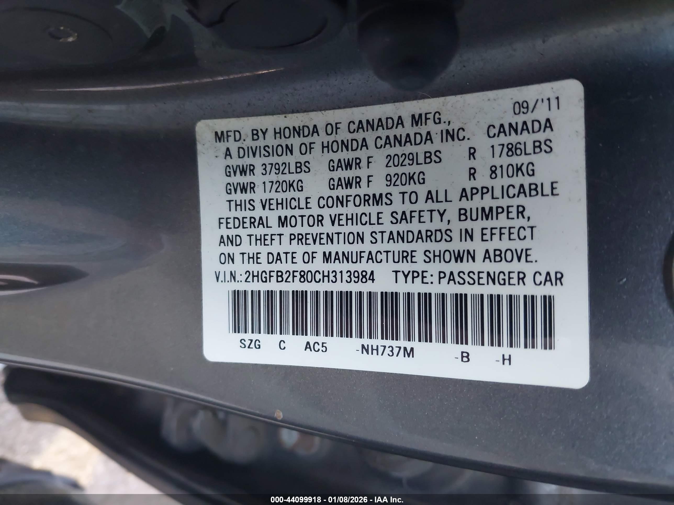 HONDA CIVIC image 9